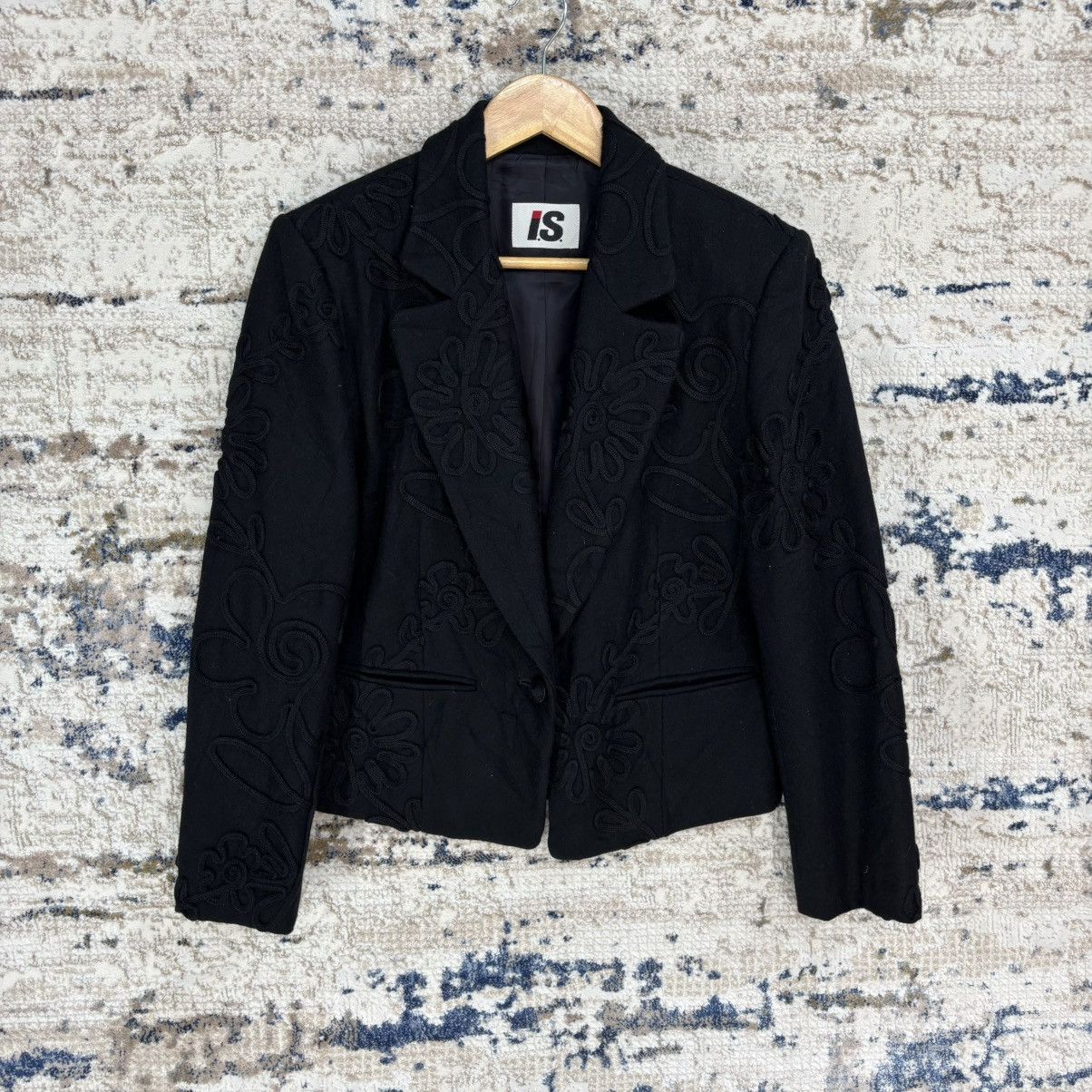 Issey Miyake ISSEY MIYAKI I.S Embroidered Pattern Wool Jacket Size US M / EU 48-50 / 2 - 1 Thumbnail