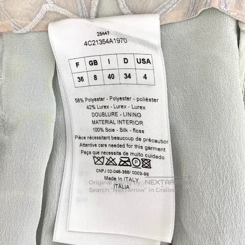 Dior Dior Colour-blocked striped floral lace embroidery casual Size 24" / US 00 / IT 34 - 6 Thumbnail