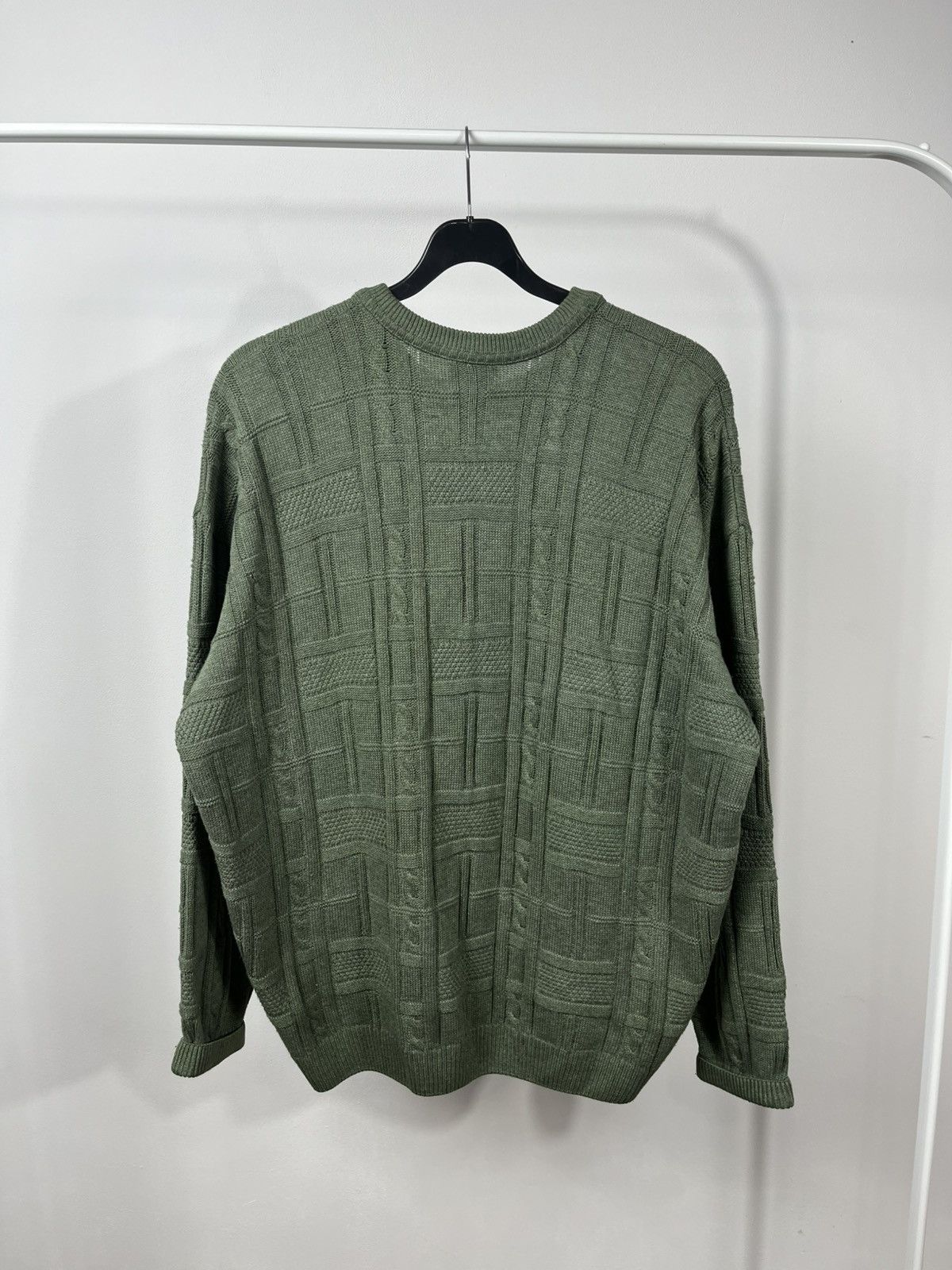 Lacoste × Vintage Vintage Lacoste Green 3D Knit Sweater Pullover Size 6 Size US XL / EU 56 / 4 - 10 Thumbnail