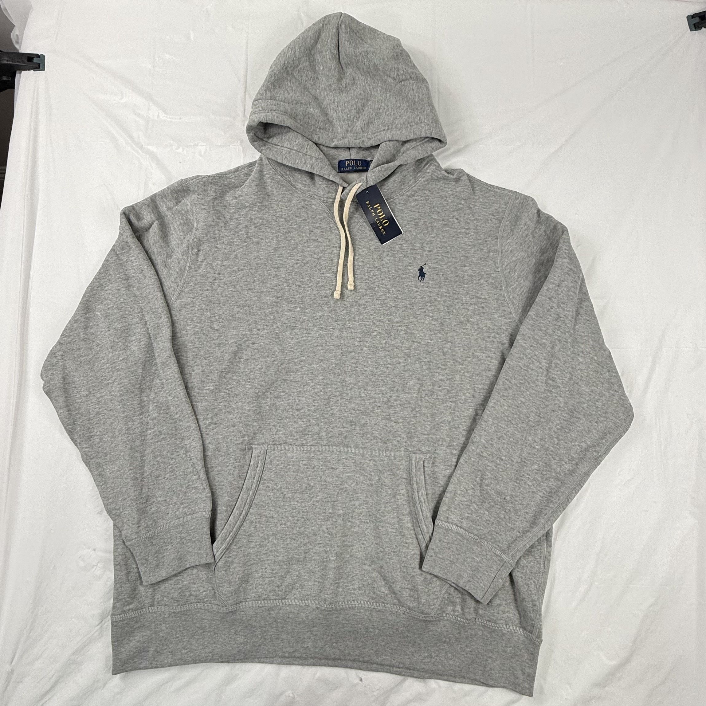 Polo Ralph Lauren Polo Ralph Lauren Mens XXL Grey Heather Fleece Hoodie Size US XXL / EU 58 / 5 - 1 Thumbnail