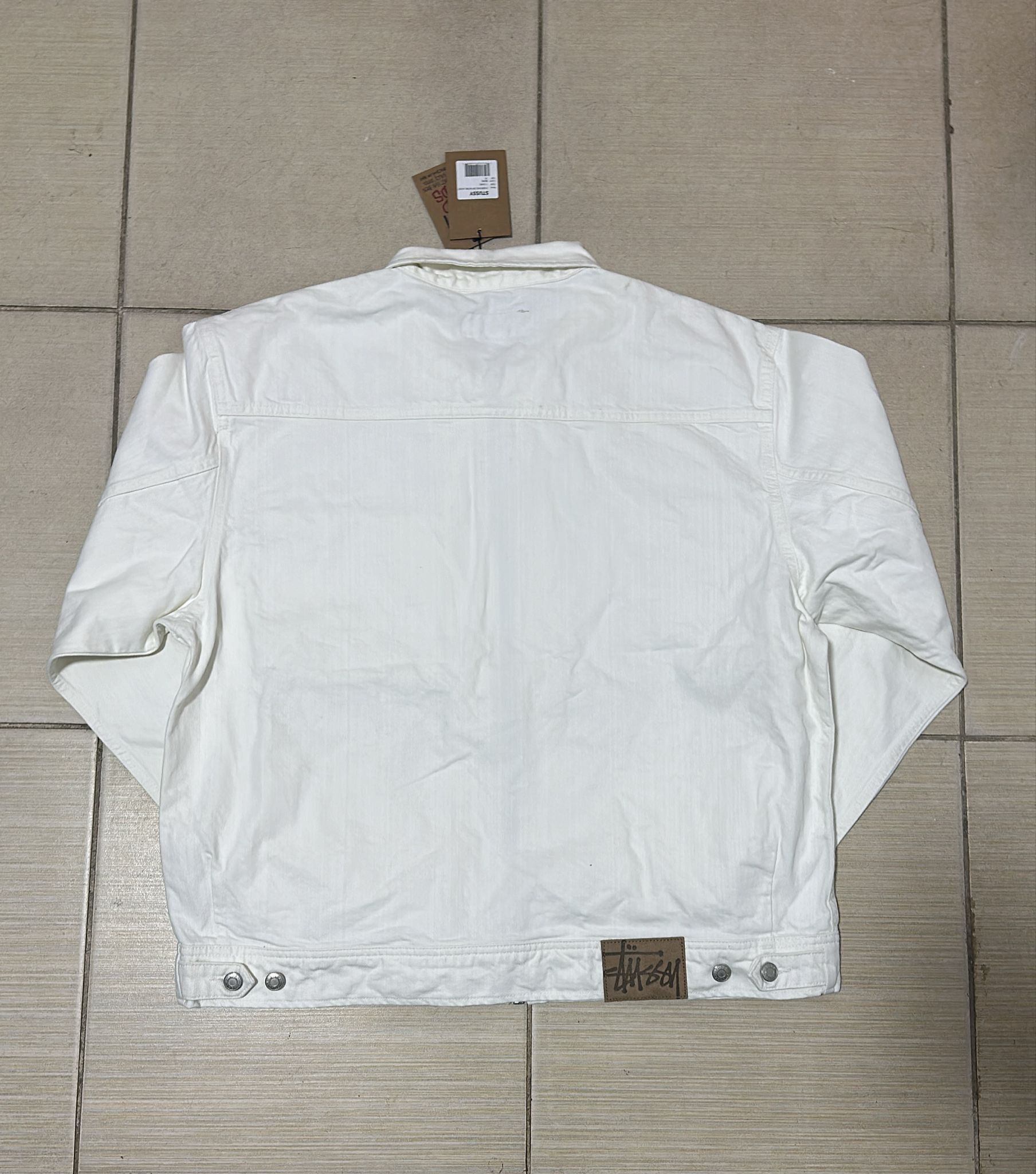 Stussy Stussy Zip Work Jacket Bone Size XL Size US XL / EU 56 / 4 - 2 Thumbnail