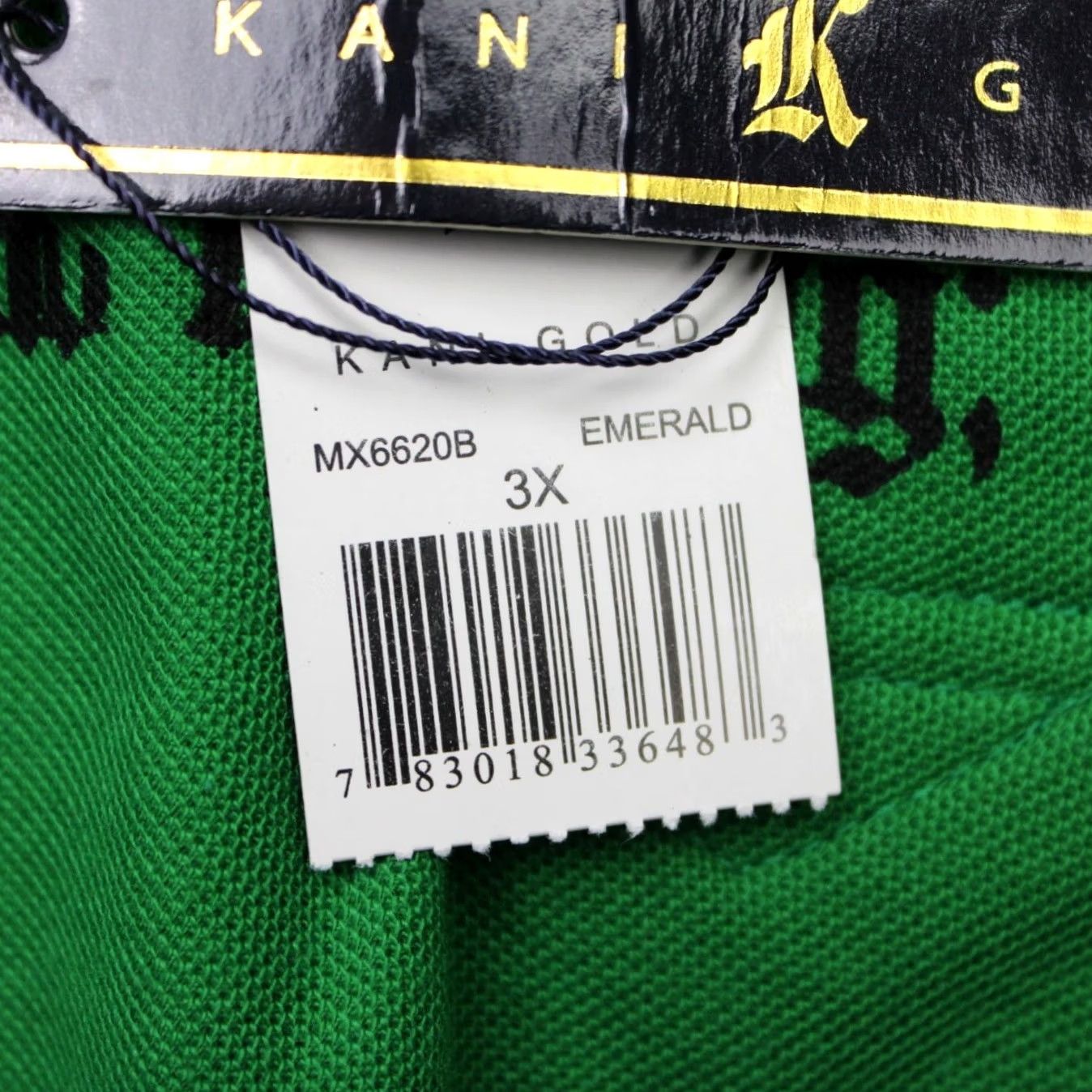 Vintage Kani Gold Polo Shirt Mens 3XL Green Graphic Pique Cotton/Poly Short Sleeve Shirt Polo Size US XXL / EU 58 / 5 - 6 Thumbnail
