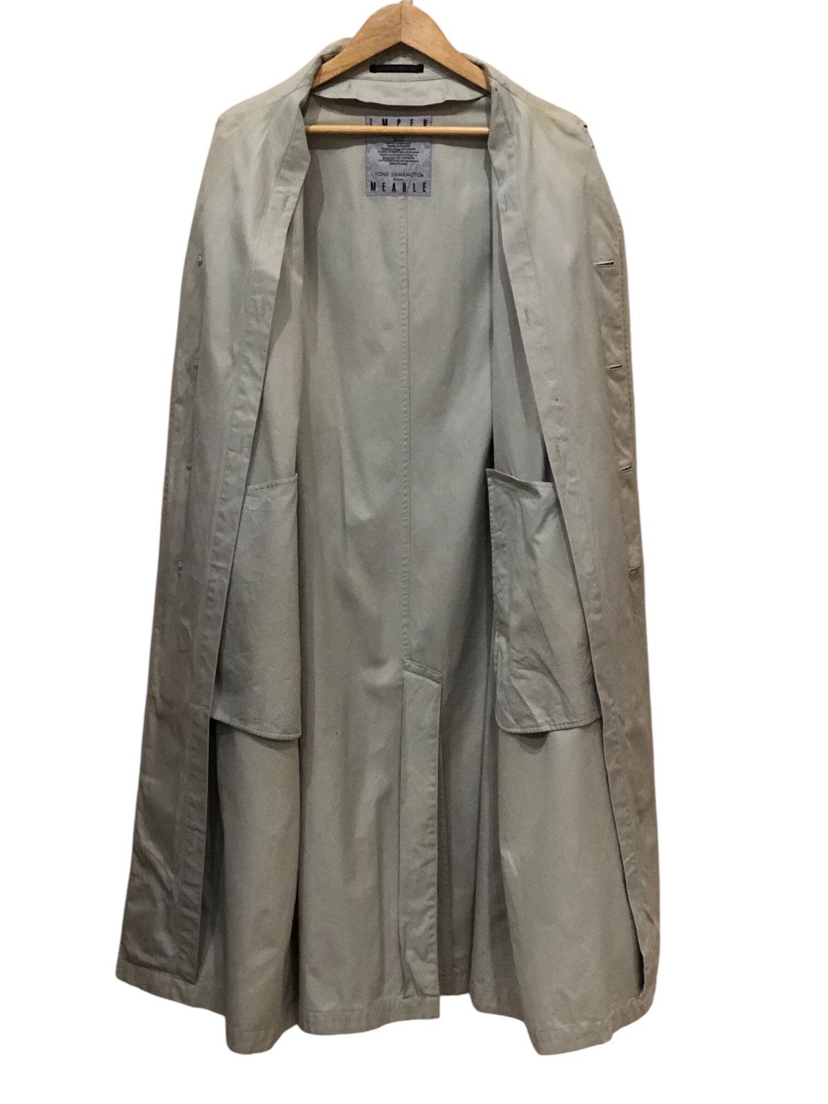 Yohji Yamamoto Yohji Yamamoto Imper Meable Light Trench Coat Size US L / EU 52-54 / 3 - 9 Thumbnail