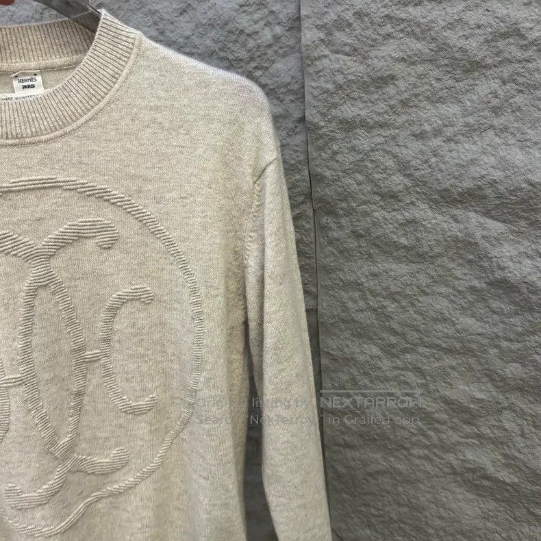Hermes Hermes Oatmeal Color Cashmere Knit Size XS / US 0-2 / IT 36-38 - 3 Thumbnail