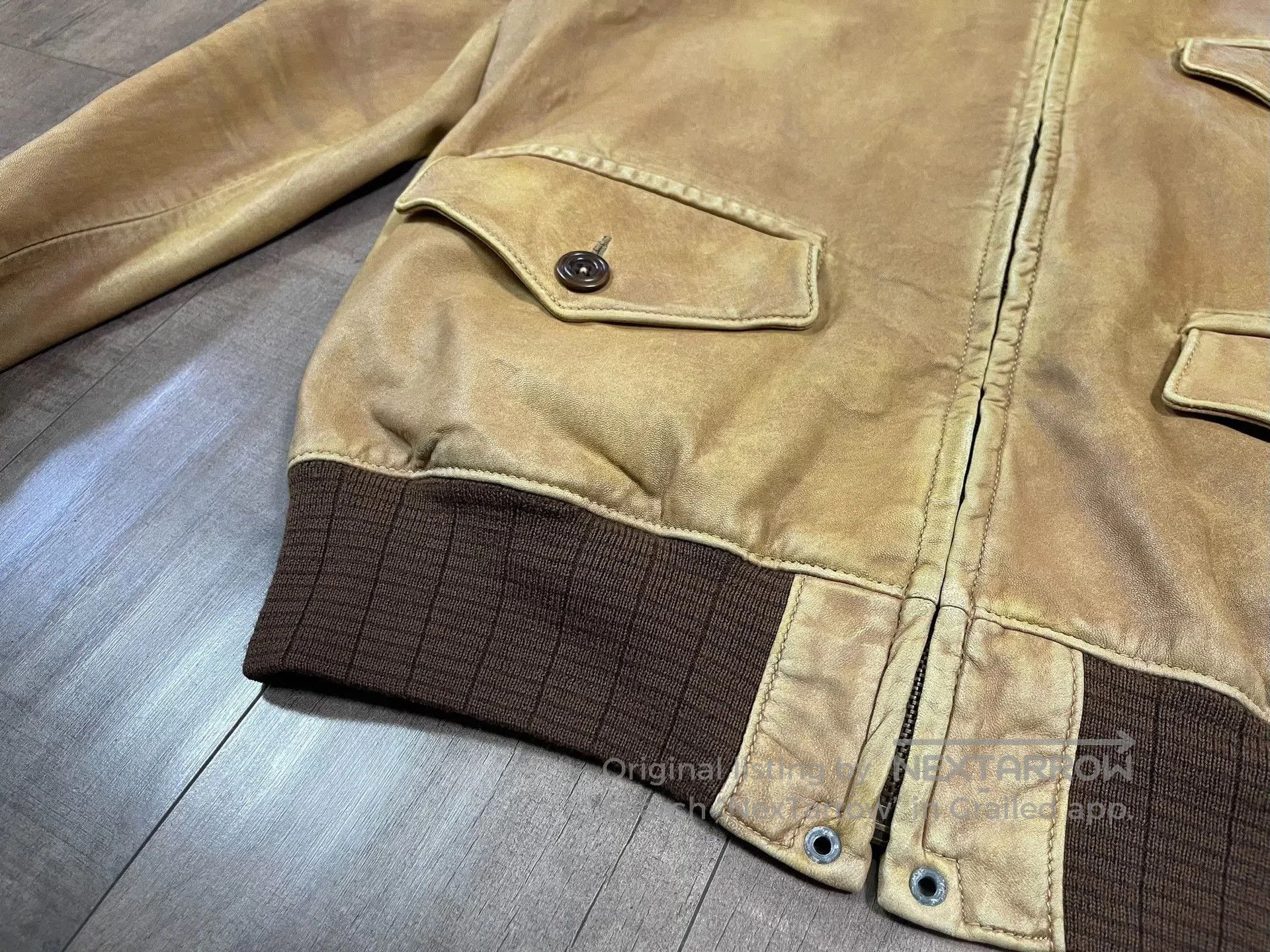 Ralph Lauren Blue Label Ralph Lauren A2 Flight Leather Jacket. Size US M / EU 48-50 / 2 - 3 Thumbnail
