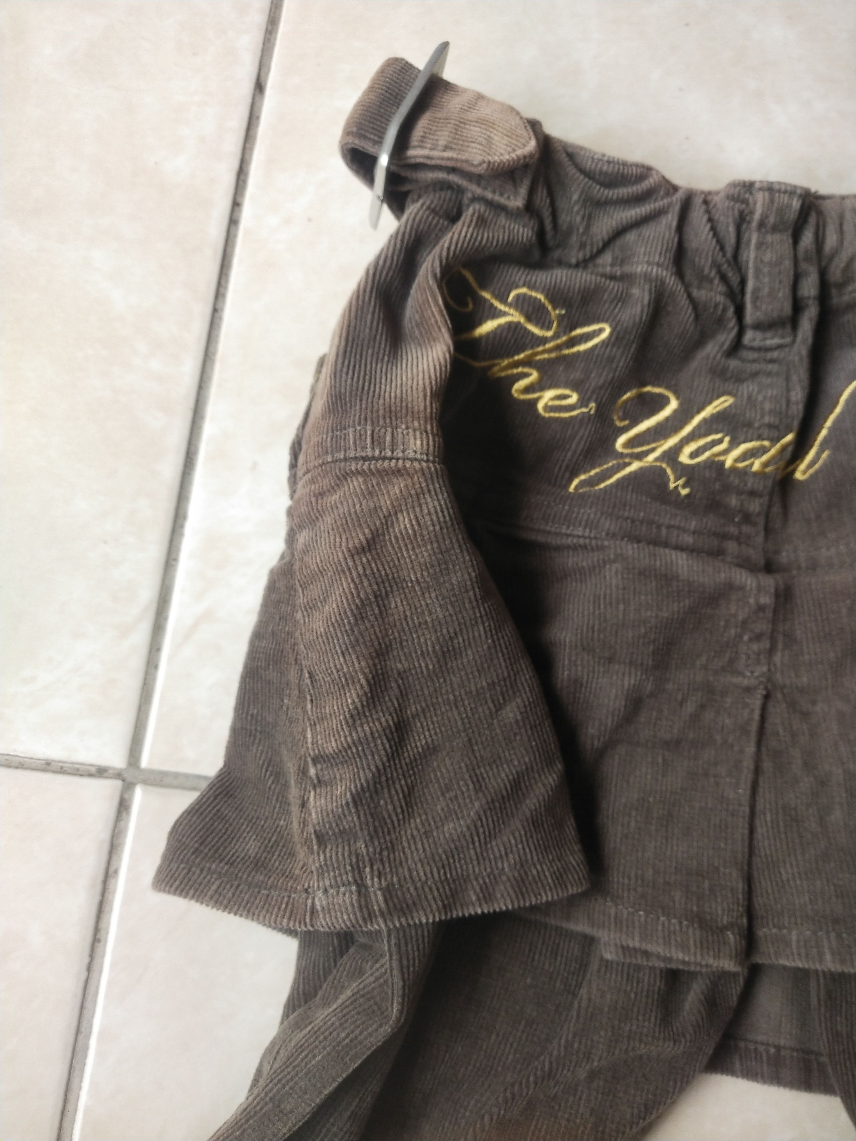 Hysteric Glamour Tender Heart Skirted Corduroy Flare Pants Y2K Half Sun Faded Size 26" / US 2 / IT 38 - 3 Thumbnail