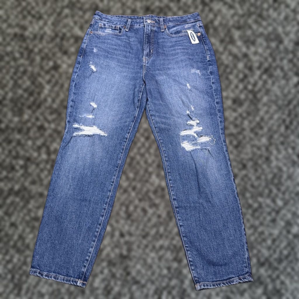 Old Navy Old Navy Jeans Womens 12 High Rise Slim 5-Pocket Blue Denim Stretch Ankle Modern 26.5in Inseam NWT Size 34" / US 12 / IT 48 - 1 Thumbnail