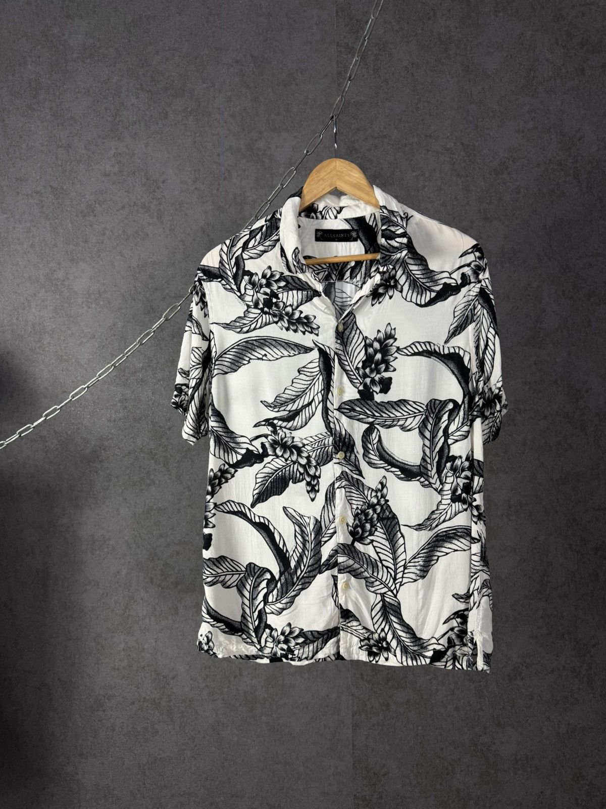 Allsaints Allsaints art crazy designer hawaiian shirt Size US M / EU 48-50 / 2 - 1 Thumbnail