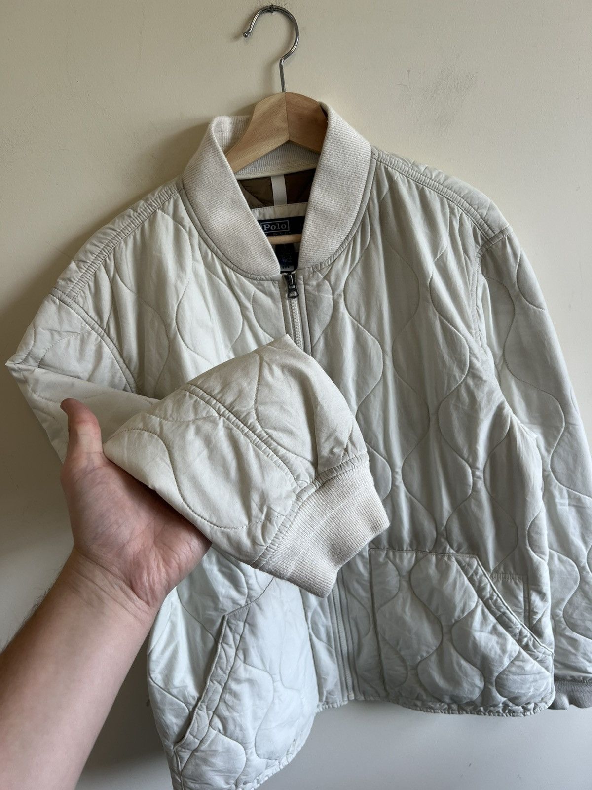 RRL Ralph Lauren Vintage Polo Ralph Lauren Quilted Bomber Jacket RRL Military Size US L / EU 52-54 / 3 - 2 Thumbnail