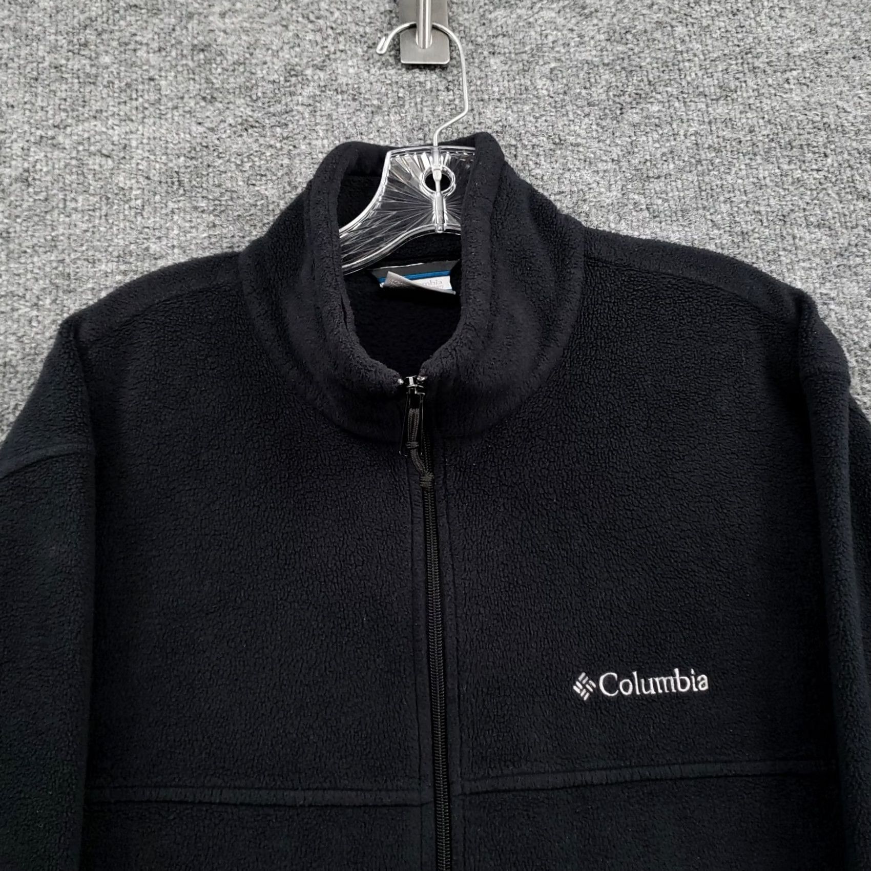 Vintage Columbia Fleece Jacket Mens XL Black Full Zip Outdoor Midweight Jacket Size US XL / EU 56 / 4 - 3 Thumbnail