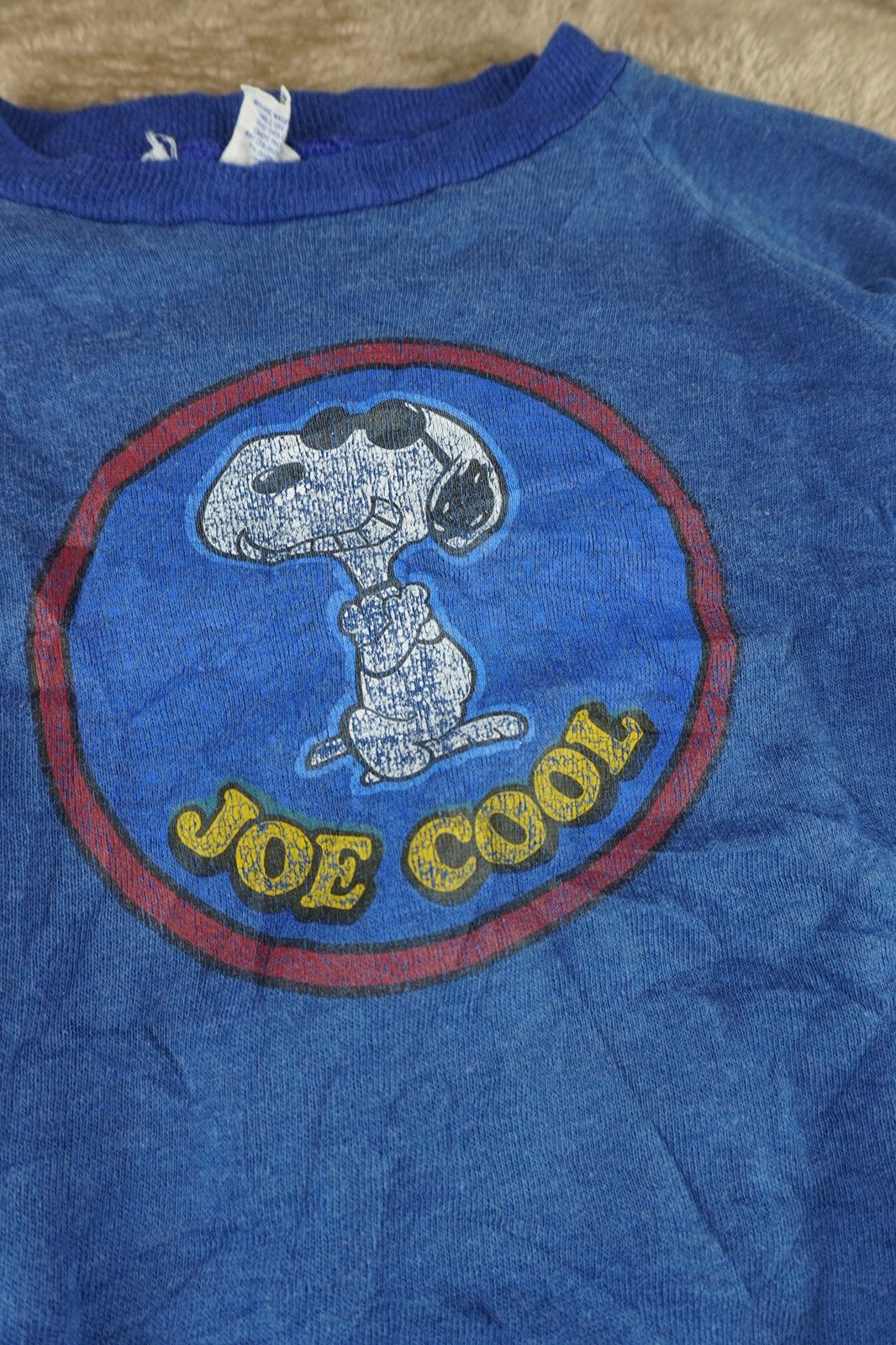 Peanuts Vintage Gearing Up Peanuts Snoopy JOE COOL Sweater Kids Med Size US XS / EU 42 / 0 - 1 Thumbnail