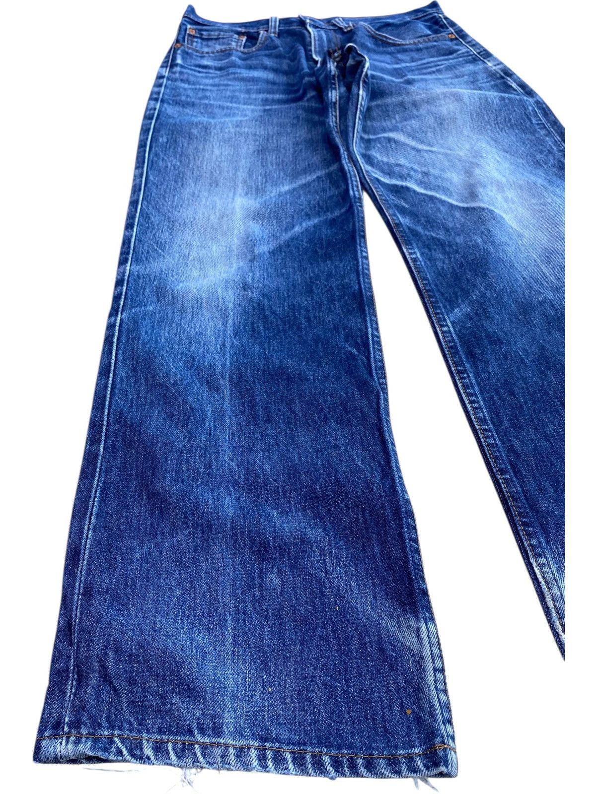 Levi's Levi’s 508 Whiskers Blue Faded Wash Style Straight Jeans Size US 30 / EU 46 - 7 Thumbnail