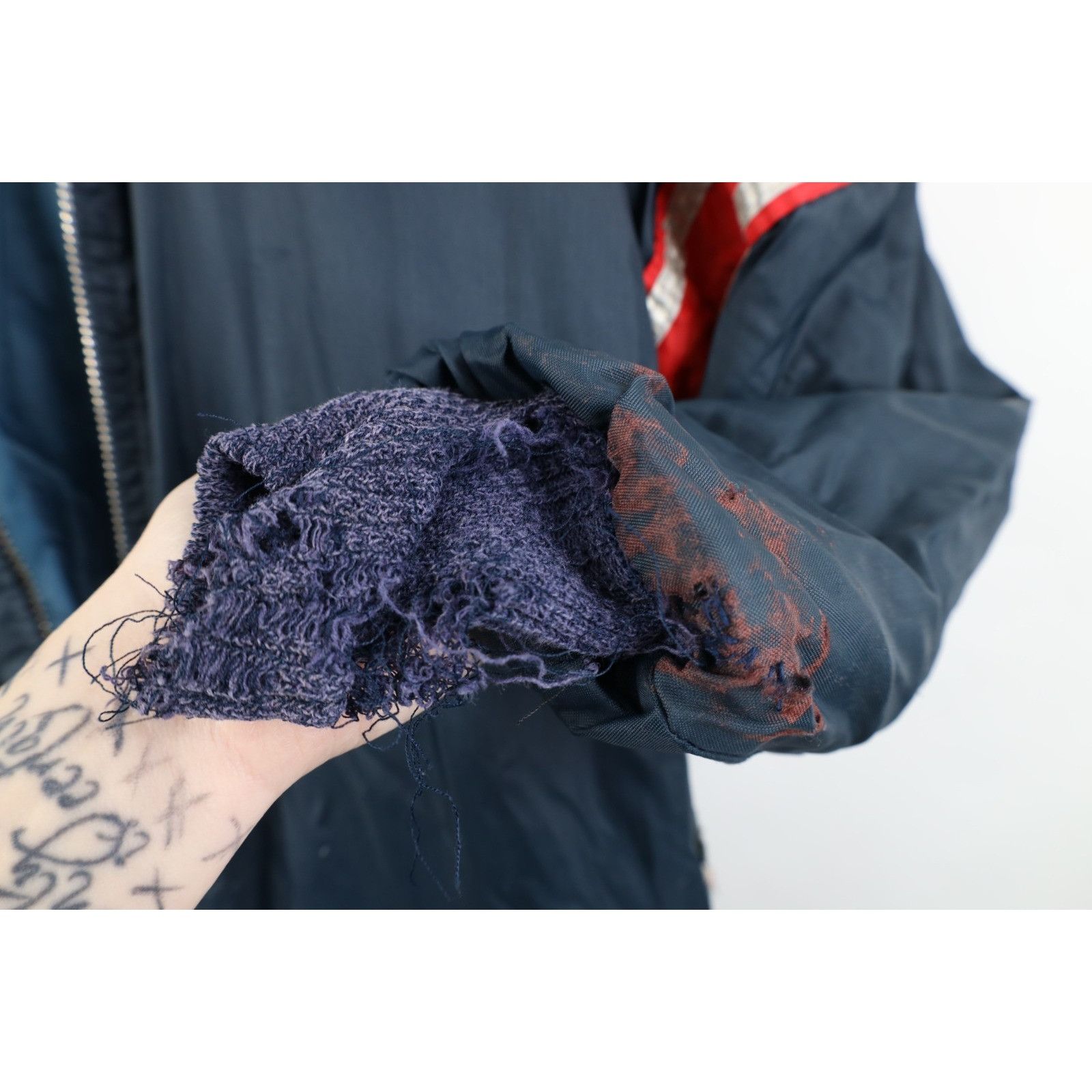 Vintage Vintage 70s Streetwear Thrashed Quilted Snowmobile Suit Size US M / EU 48-50 / 2 - 10 Thumbnail