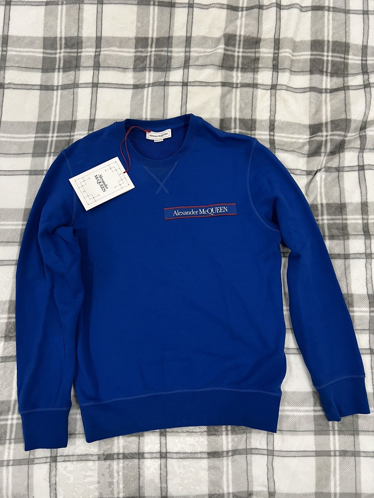 Alexander McQueen Logo Tape Long Sleeve Sweatshirt