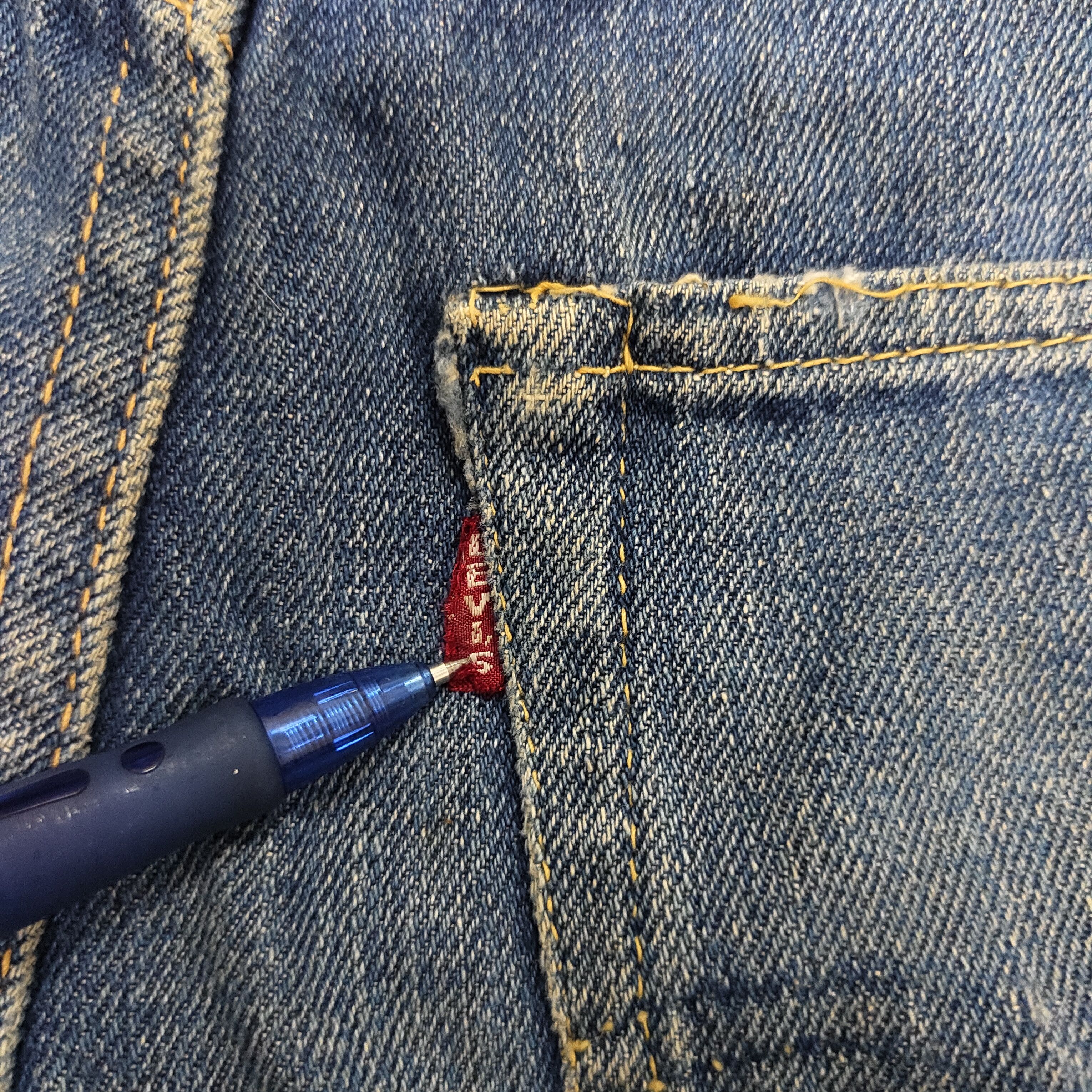 Levi's True Vintage 50s Levi's Big E Hidden Rivets Women Jean Size US 27 - 11 Thumbnail