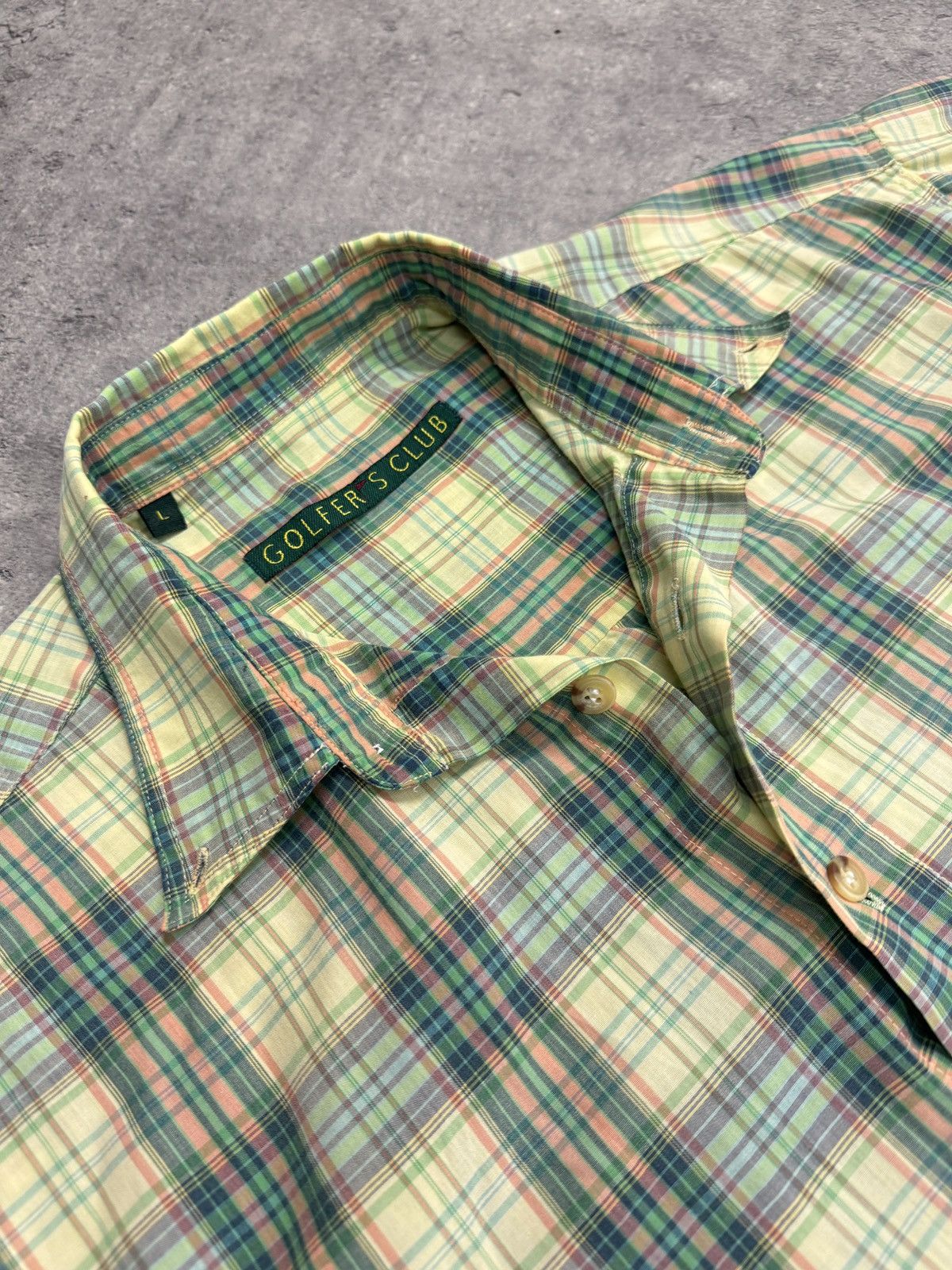 Japanese Brand ᶠᵃⁿᶜʸᵍᵘʸBOXY Trashed Shirt Vintage Cropped Button Up 90s 80 Size US M / EU 48-50 / 2 - 4 Thumbnail