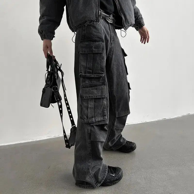 Japanese Brand Multi pocket utility grunge cargo pants y2k Size US 30 / EU 46 - 5 Thumbnail