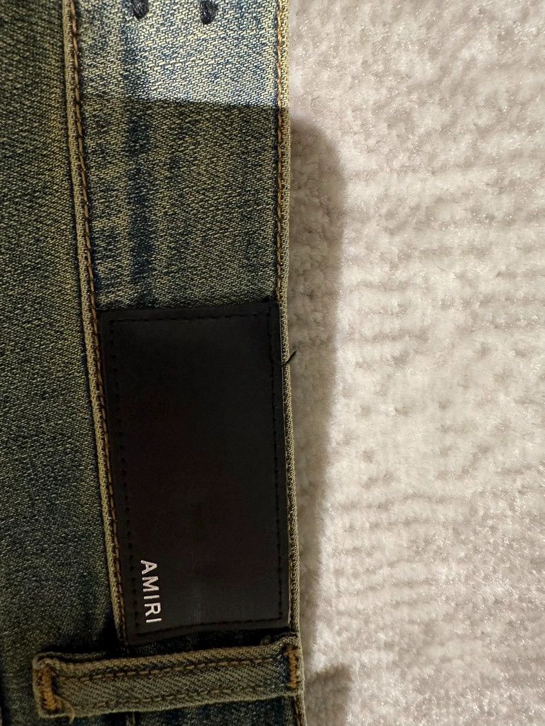 Amiri Amiri Mud Washed Blue Denim Jeans Size US 31 - 3 Thumbnail