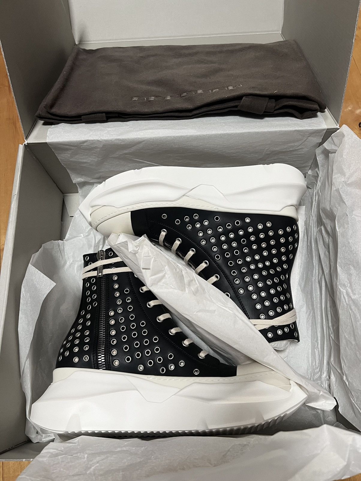 Rick Owens Drkshdw RICK OWENS ABSTRACT RAMONES SNEAKERS SZ42 Size US 9 / EU 42 - 11 Thumbnail