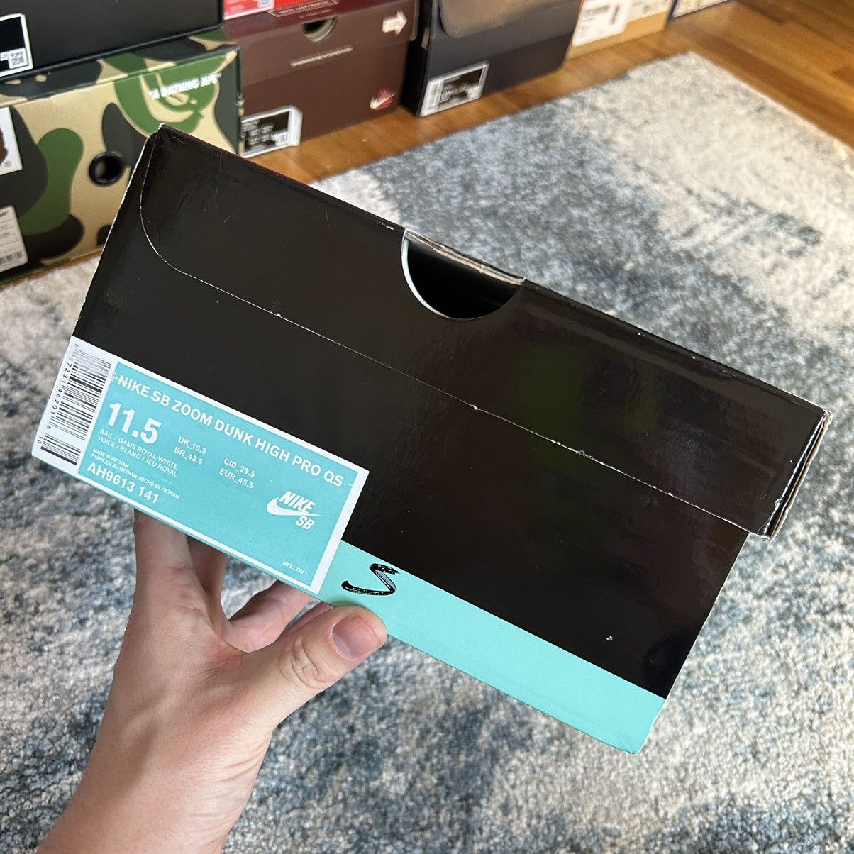 Nike × Soulland NiKE SB ZOOM DUNK HiGH PRO FRi.day Part 02 SAiL GAME ROYAL Size US 11.5 / EU 44-45 - 18 Thumbnail