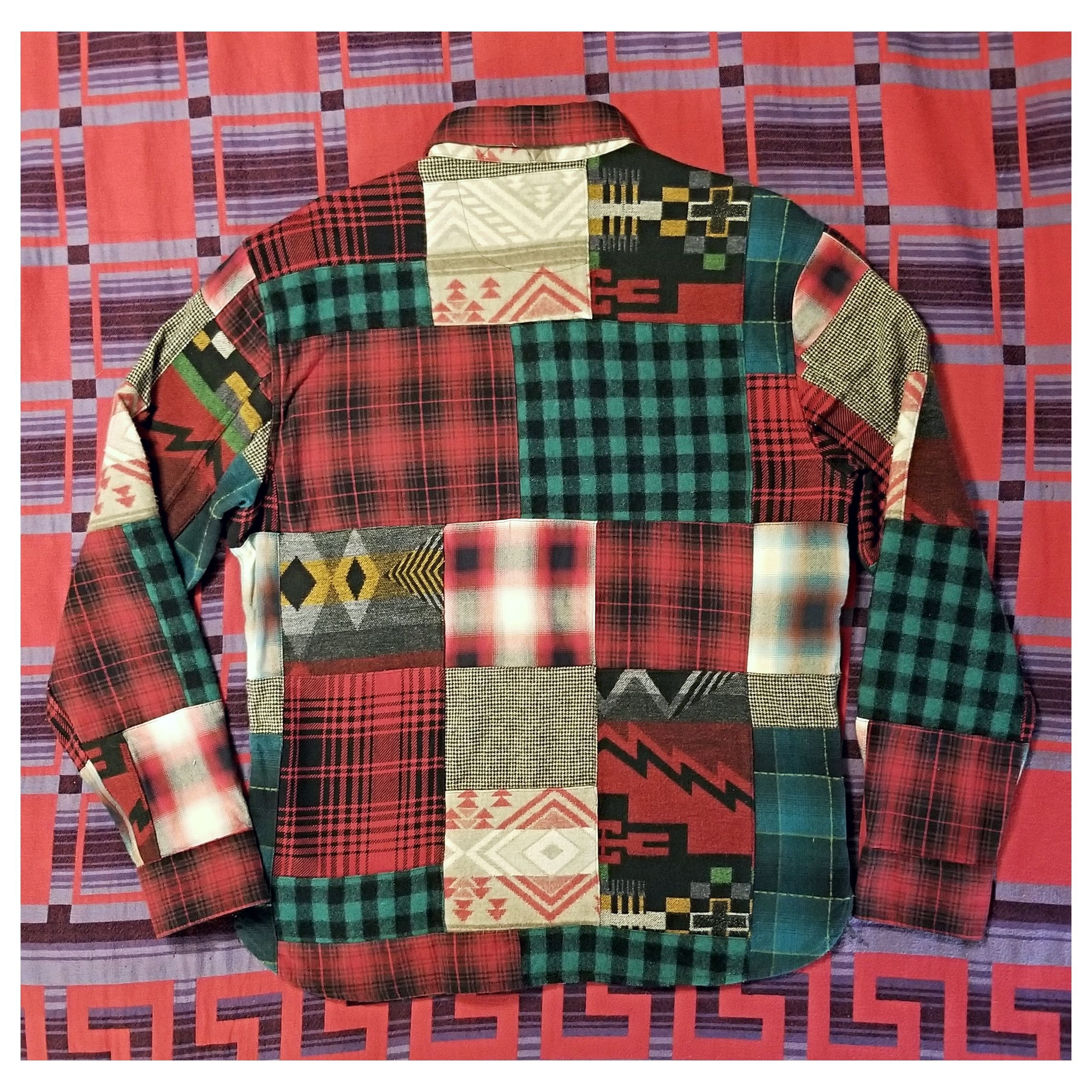 Polo Ralph Lauren *NWOT* DOUBLE RL RALPH LAUREN WOOL PATCHWORK SHIRT- MEDIUM Size US M / EU 48-50 / 2 - 10 Thumbnail