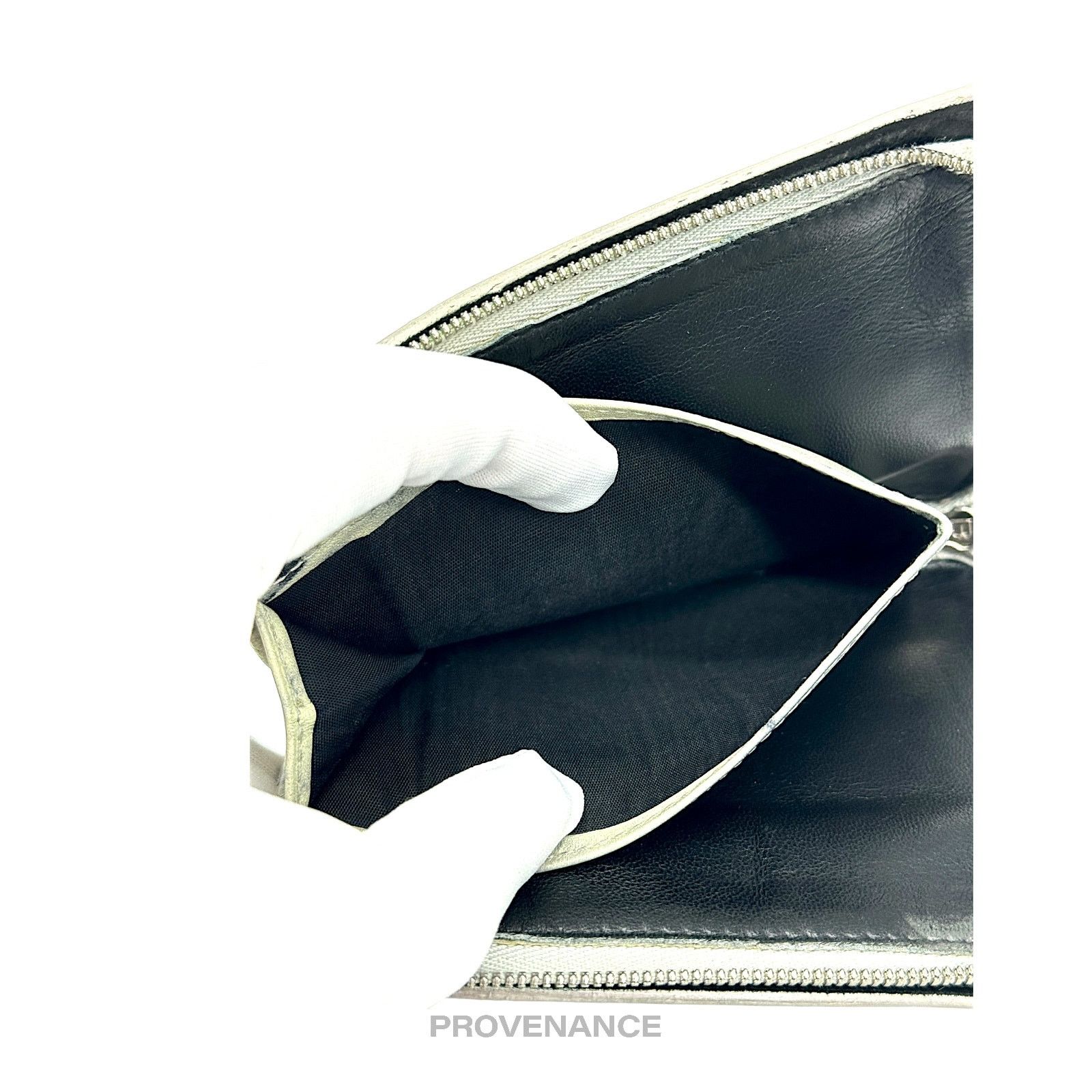 Balenciaga 🔴 Balenciaga Marble Zip Wallet - Black/Off-White Size ONE SIZE - 8 Thumbnail
