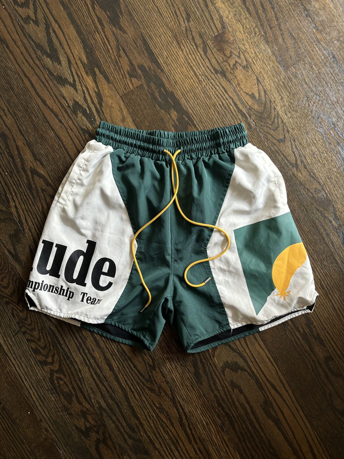Rhude Rhude Senna Flight Green Shorts Size M | Grailed