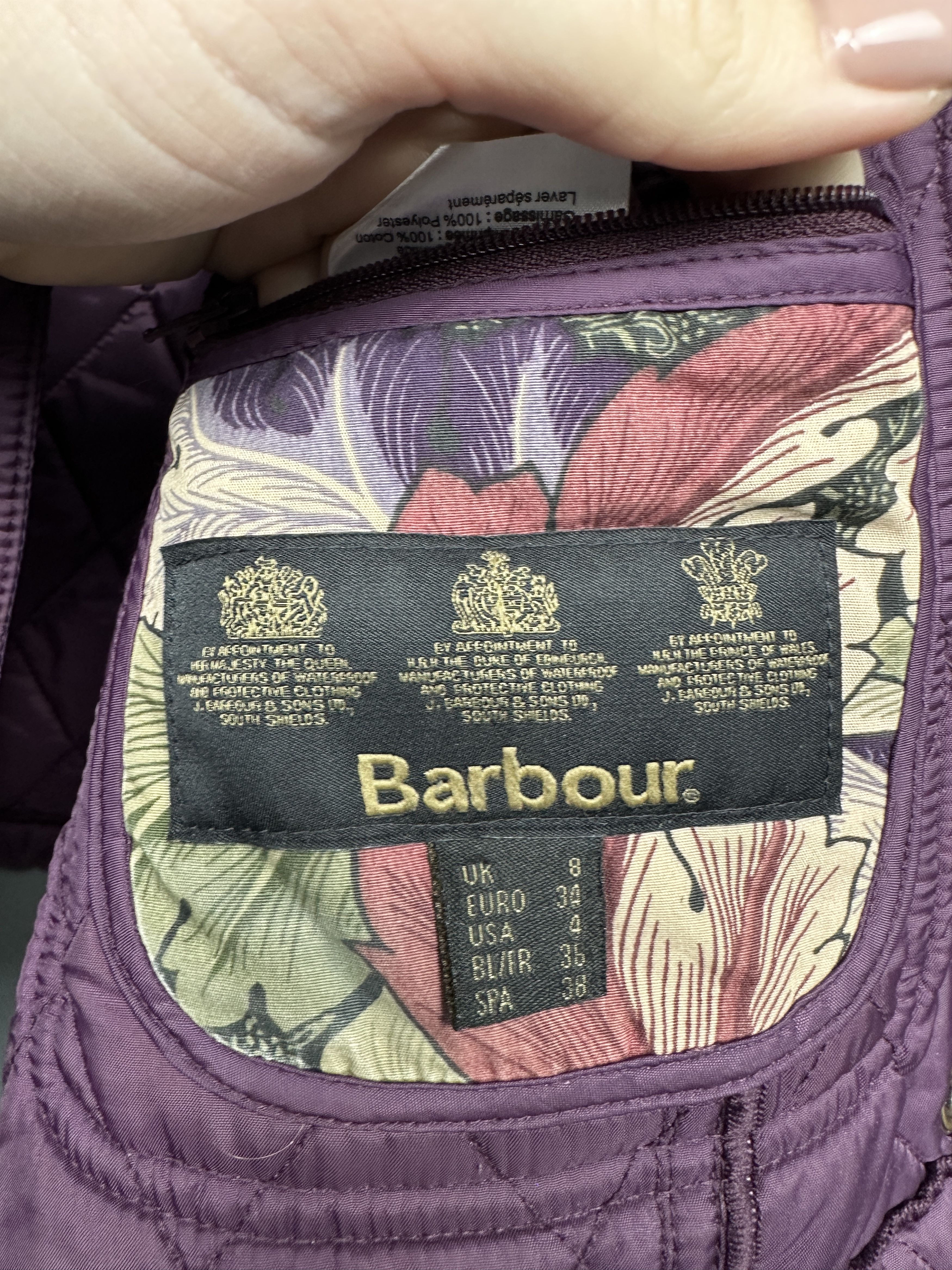 Barbour Barbour William Morris Womens Ruskin Quilted Jacket Size S / US 4 / IT 40 - 6 Thumbnail