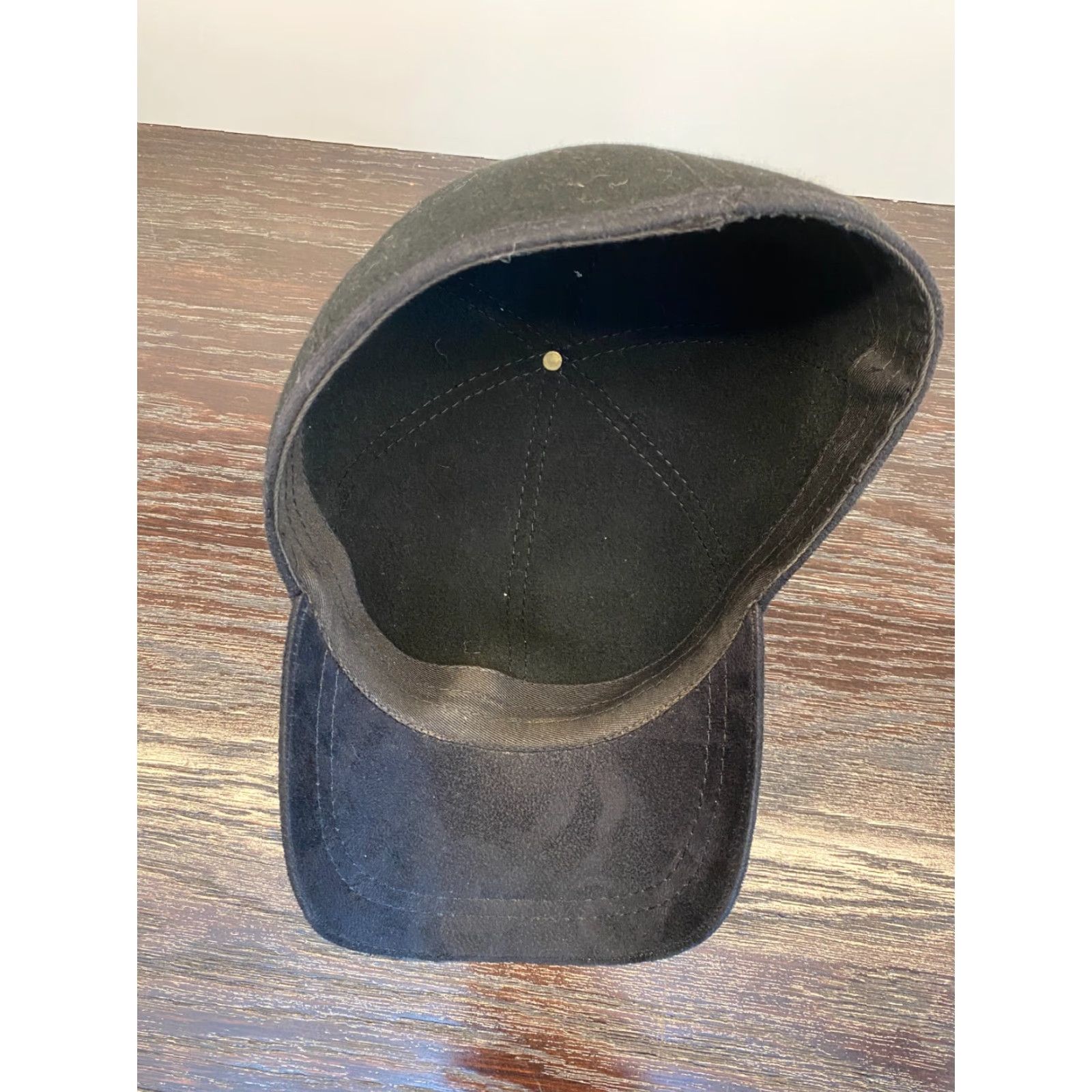Vintage Clench Baseball Cap Mens S Black Wool Solid City Classic Hip Hop Retro Size US 29 - 6 Thumbnail