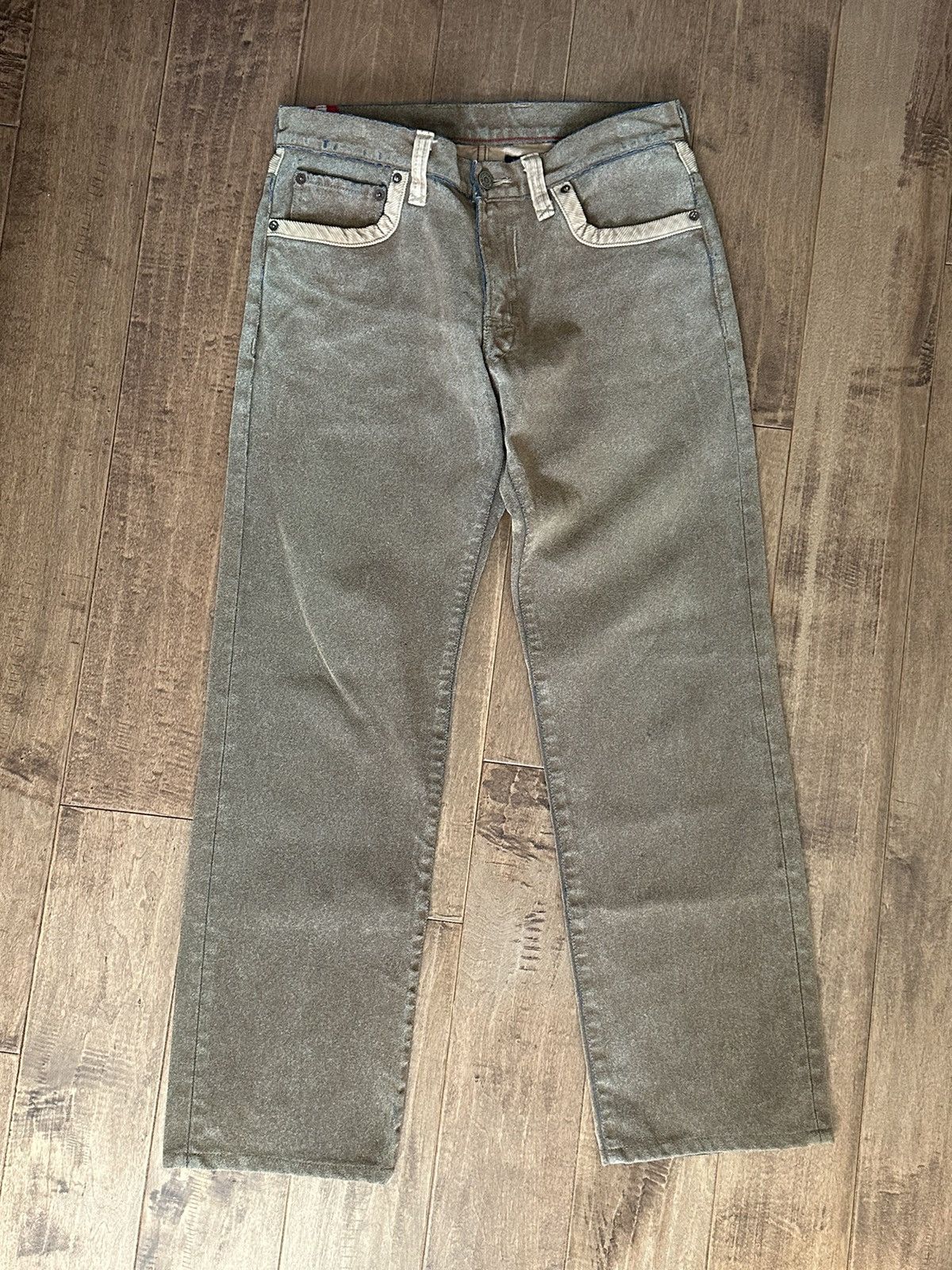 Japanese Brand Made in Japan Blue Way Denim Suede Causal Pants Size US 31 - 2 Thumbnail