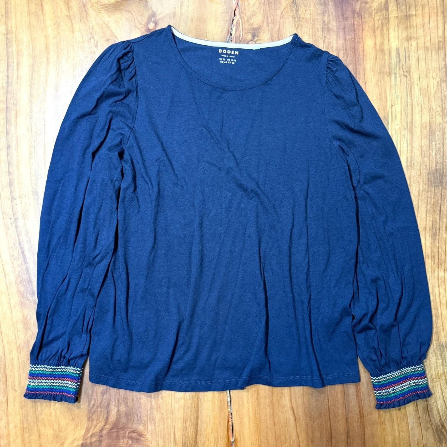 Boden Boden Shirt Women's LOT OF 2 16/18 20/22 Navy Blue Cotton Long sleeve ZZ27 Size XL / US 12-14 / IT 48-50 - 2 Thumbnail