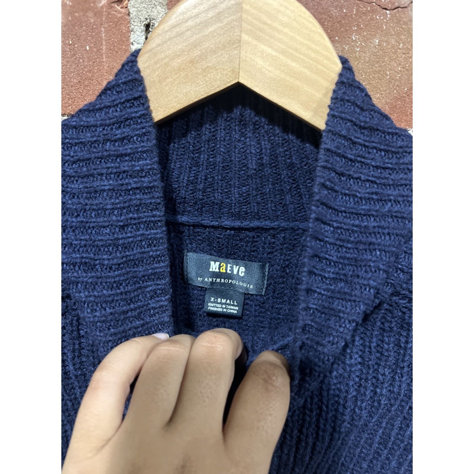 Anthropologie Maeve Anthropologie Sweatshirt Womens XS Blue Pullover Knit Size XS / US 0-2 / IT 36-38 - 2 Thumbnail