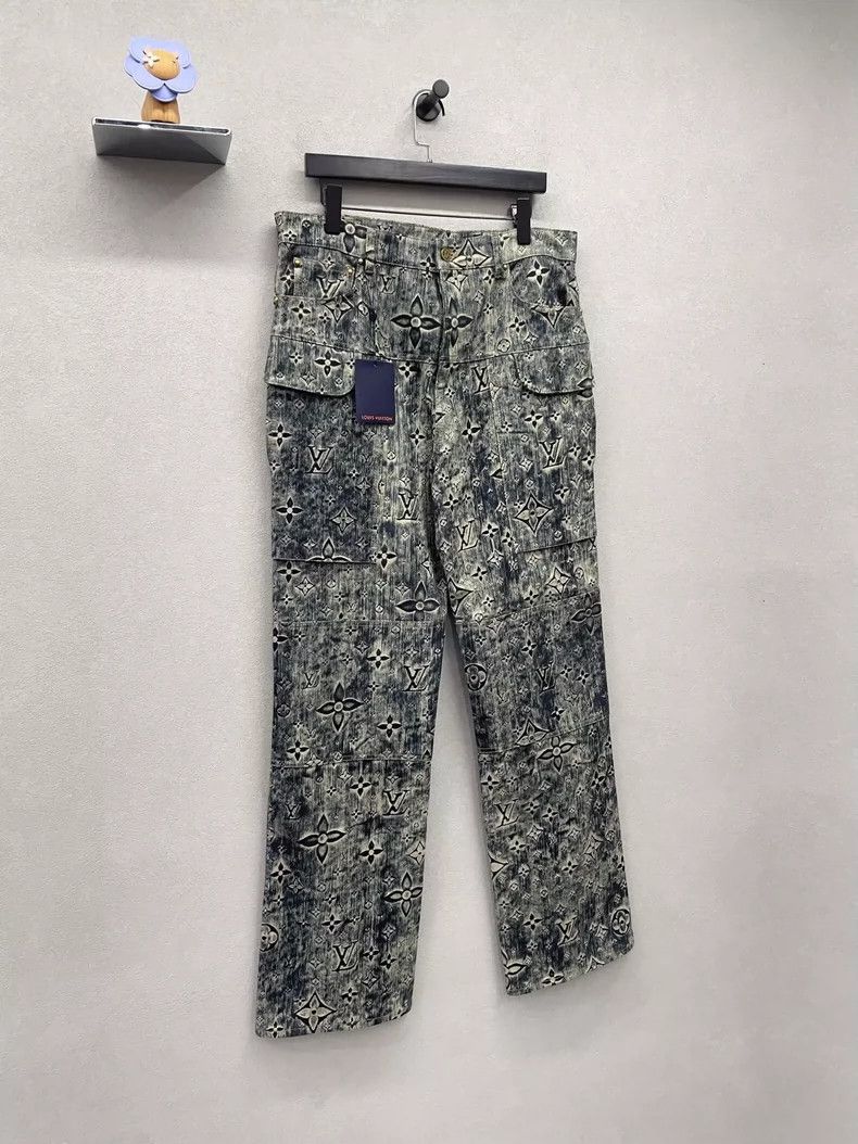 Louis Vuitton Louis Vuitton Grey full print jeans 2504-Nextarrow Size US 32 / EU 48 - 3 Thumbnail