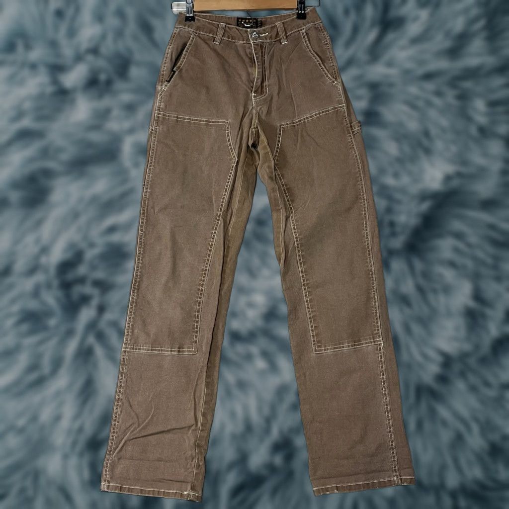 Vintage Five Star General Women's Carpenter Cargo Pants Size 0 Brown Utility Size 25" / US 0 / IT 36 - 1 Thumbnail