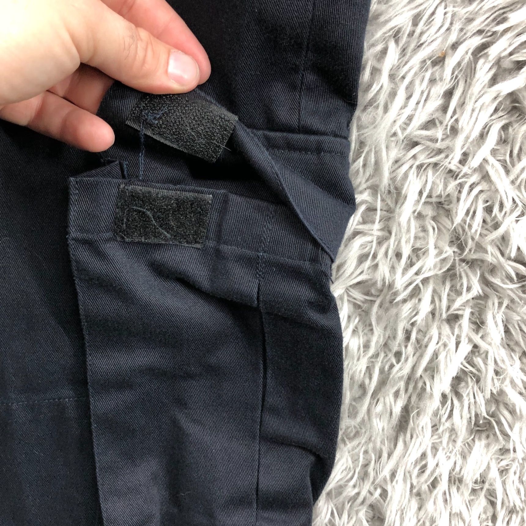 Vintage Tact Squad Pants Cargo Navy Blue 33R 24in Inseam Regular Straight Army City USA Mens Size US 33 - 5 Thumbnail