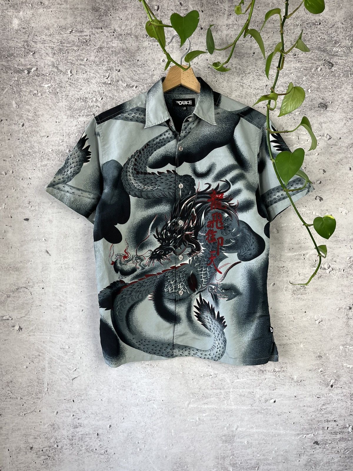 Japanese Brand × Vintage Vintage Dragon Printed Shirt Size US S / EU 44-46 / 1 - 1 Thumbnail