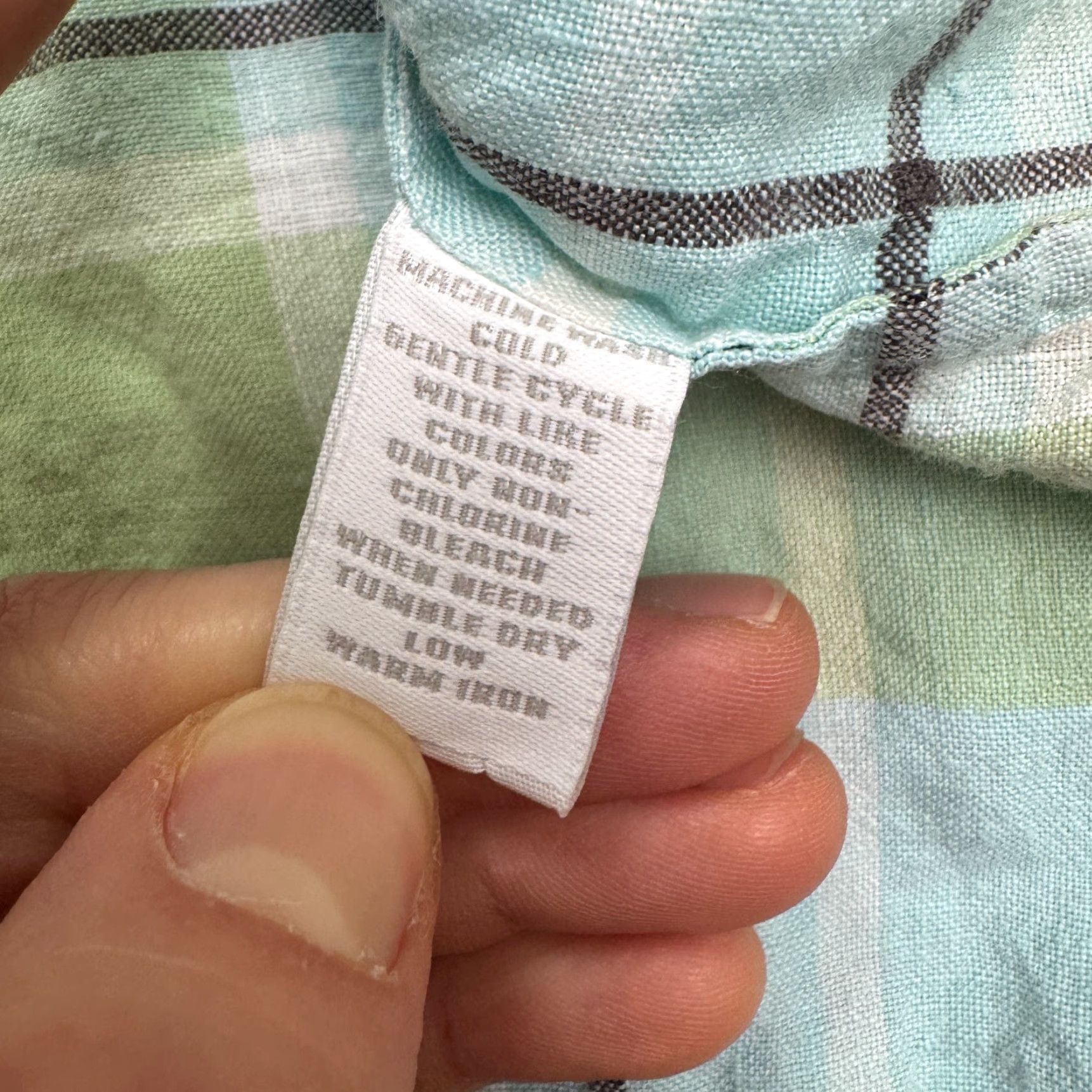 Charter Club Charter Club Shirt Womens Plus 16W Linen Button-Up Plaid Multicolor Casual Top Size XXL / US 16-18 / IT 52-54 - 7 Thumbnail