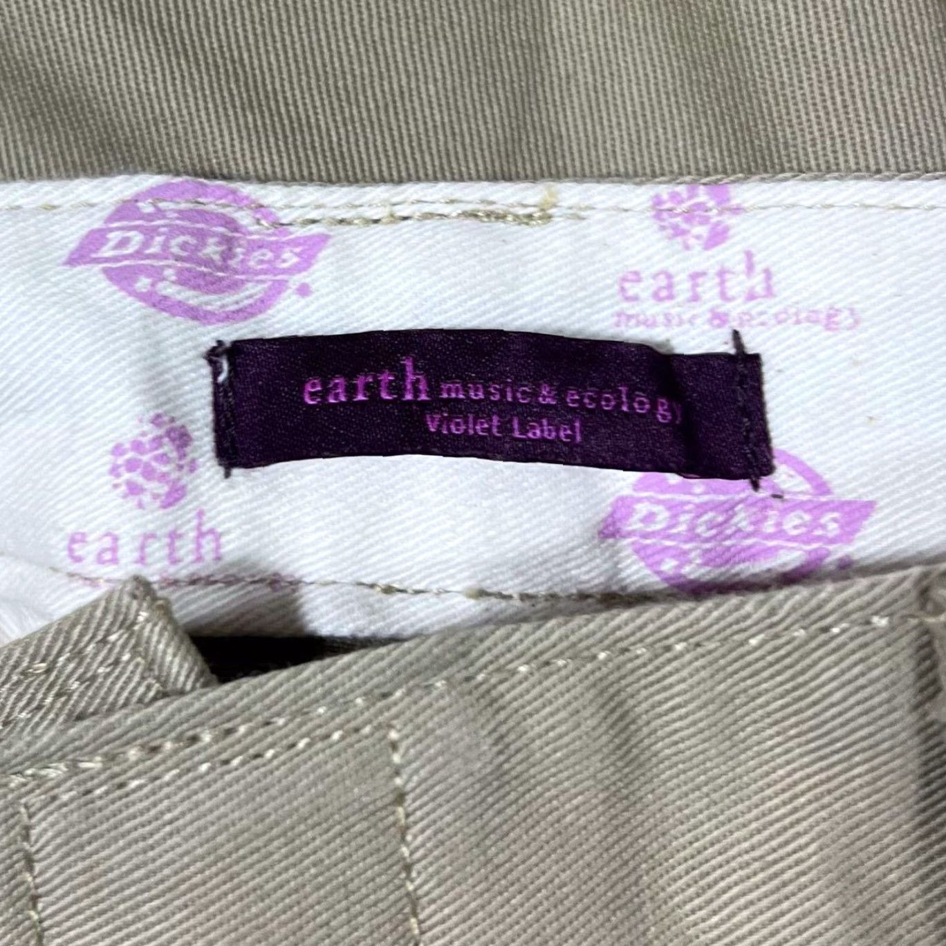 Dickies Dickies Earth Music & Ecology Brown Turn-Up Safari Shorts Women's Large W31 Size 36" / US 14 / IT 50 - 5 Thumbnail