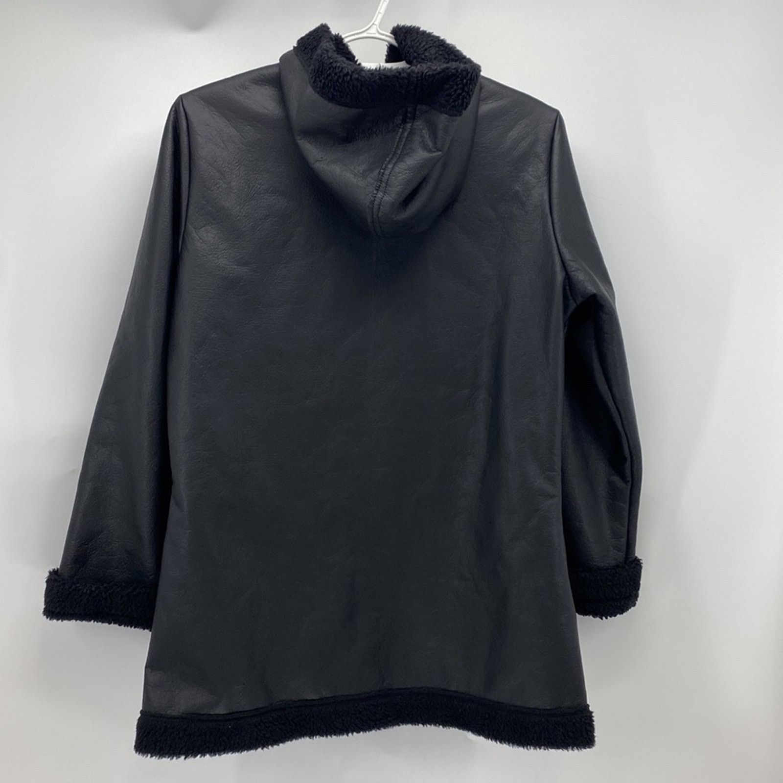 Bryn Walker Bryn Walker faux leather fleece lined hooded coat size S Size S / US 4 / IT 40 - 5 Thumbnail
