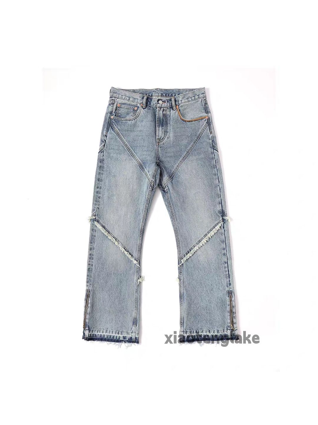 Jean zx vintage washed faded punk grunge bootcut zipper jeans Size US 36 / EU 52 - 6 Thumbnail