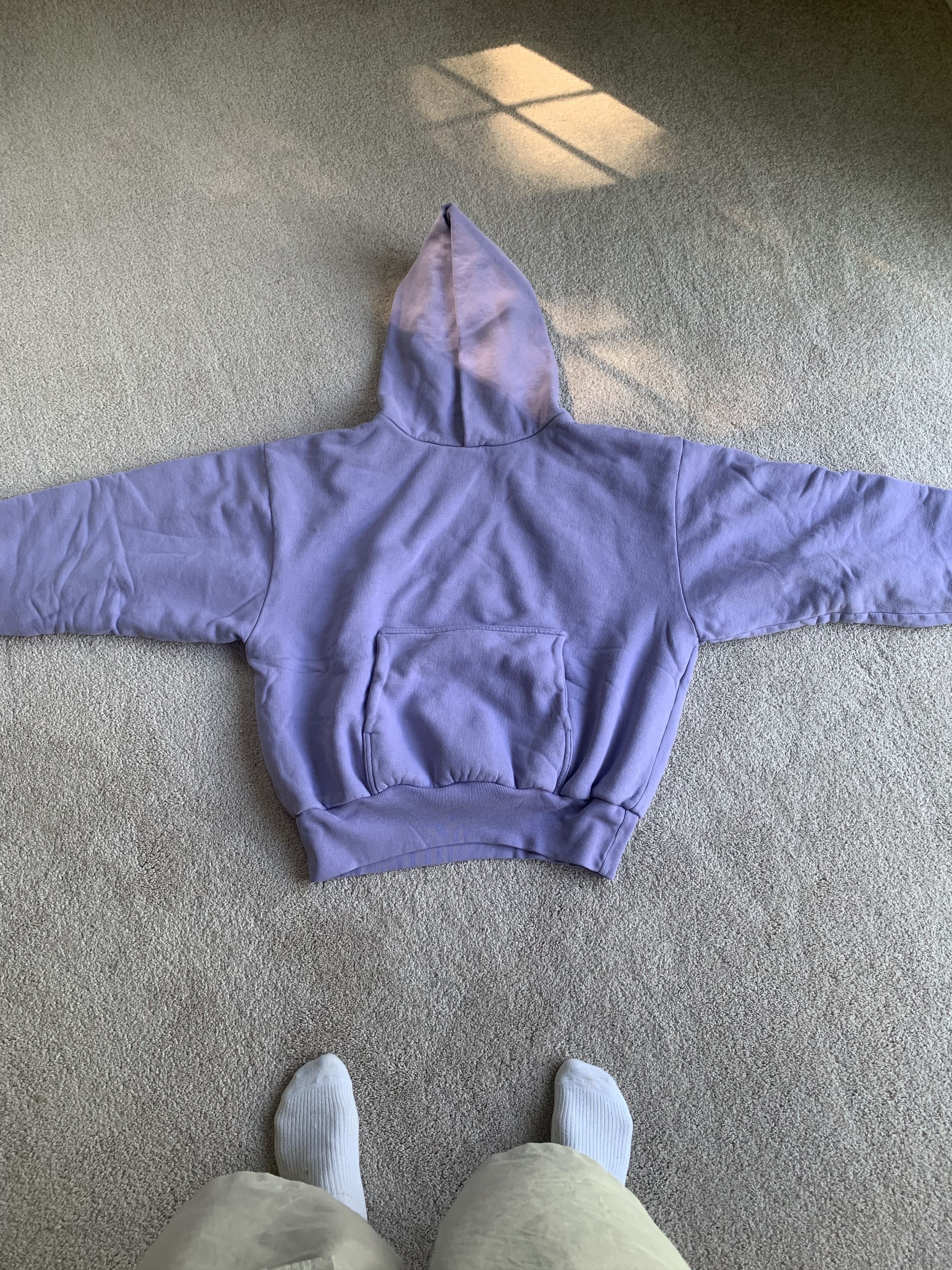 Kanye Vision Kanye Purple Hoodie Kanye West Double Layered Hoodie 