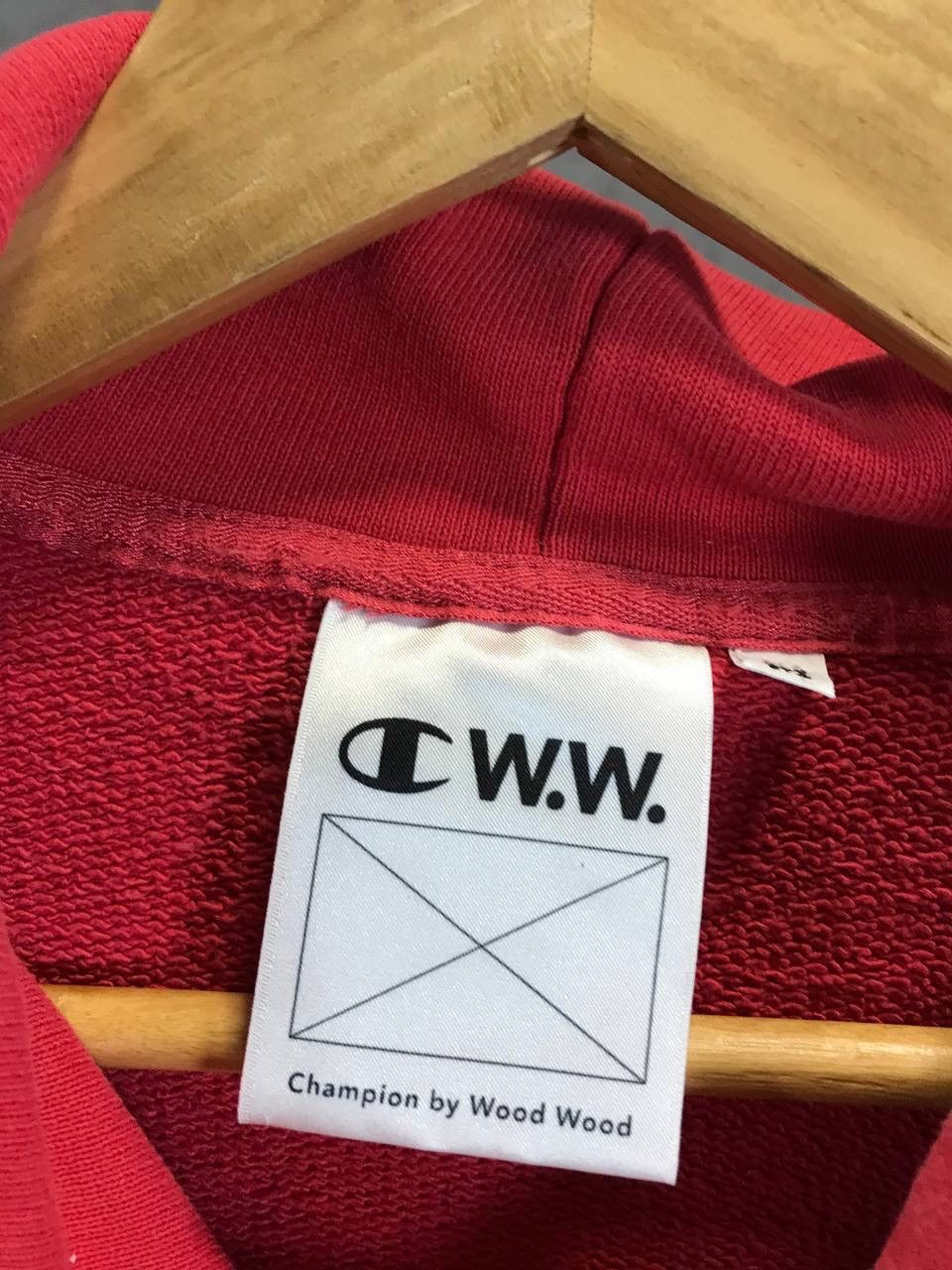 Wood Wood Wood Wood x Champion big center logo hoodie Size US M / EU 48-50 / 2 - 6 Thumbnail