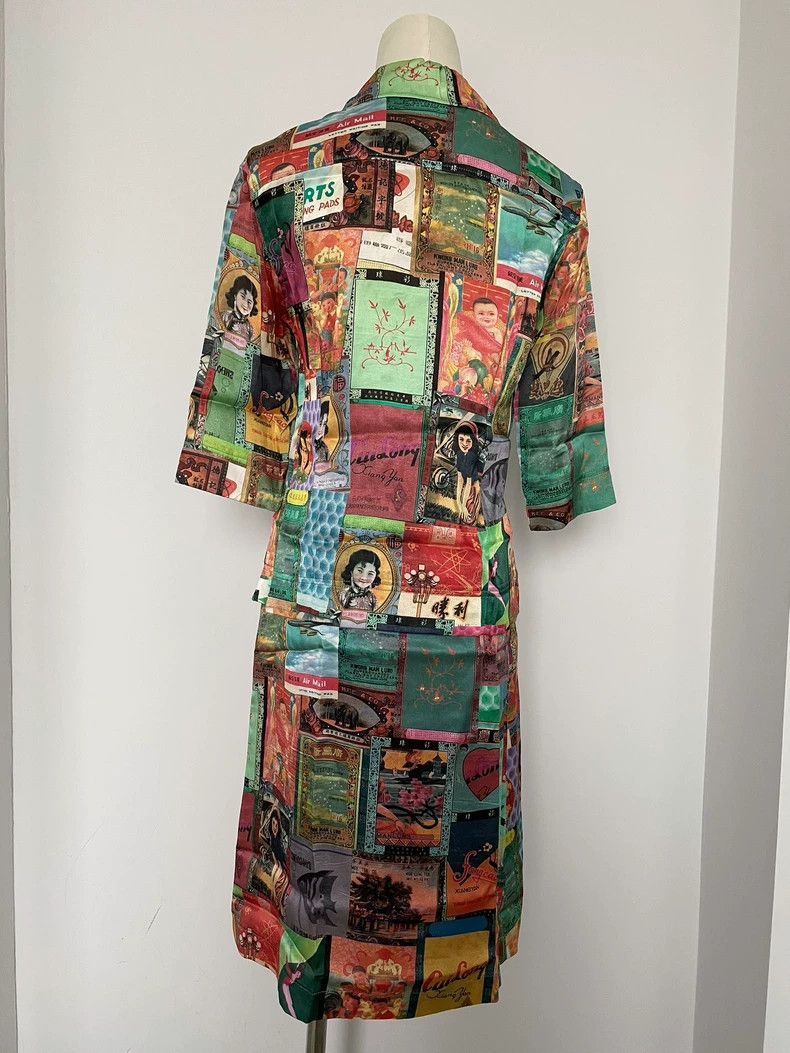 Paul Smith Paul Smith Retro Chinese Billboard Shirt/Skirt 2504-Nextar Size 37" - 2 Thumbnail