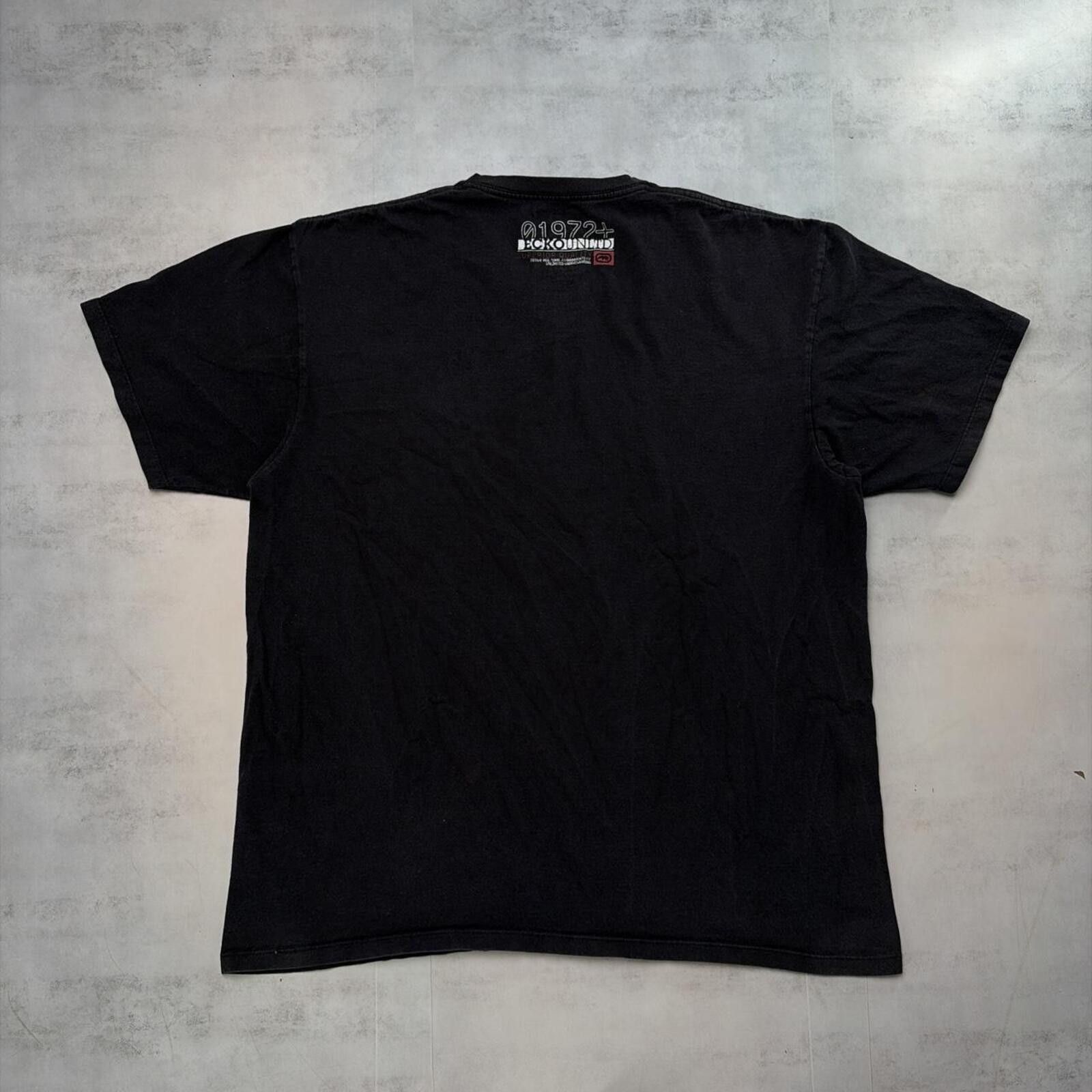 Ecko Unltd. Y2K Black Ecko Unltd Grunge Skater Gothic T-Shirt Size US XXL / EU 58 / 5 - 6 Thumbnail
