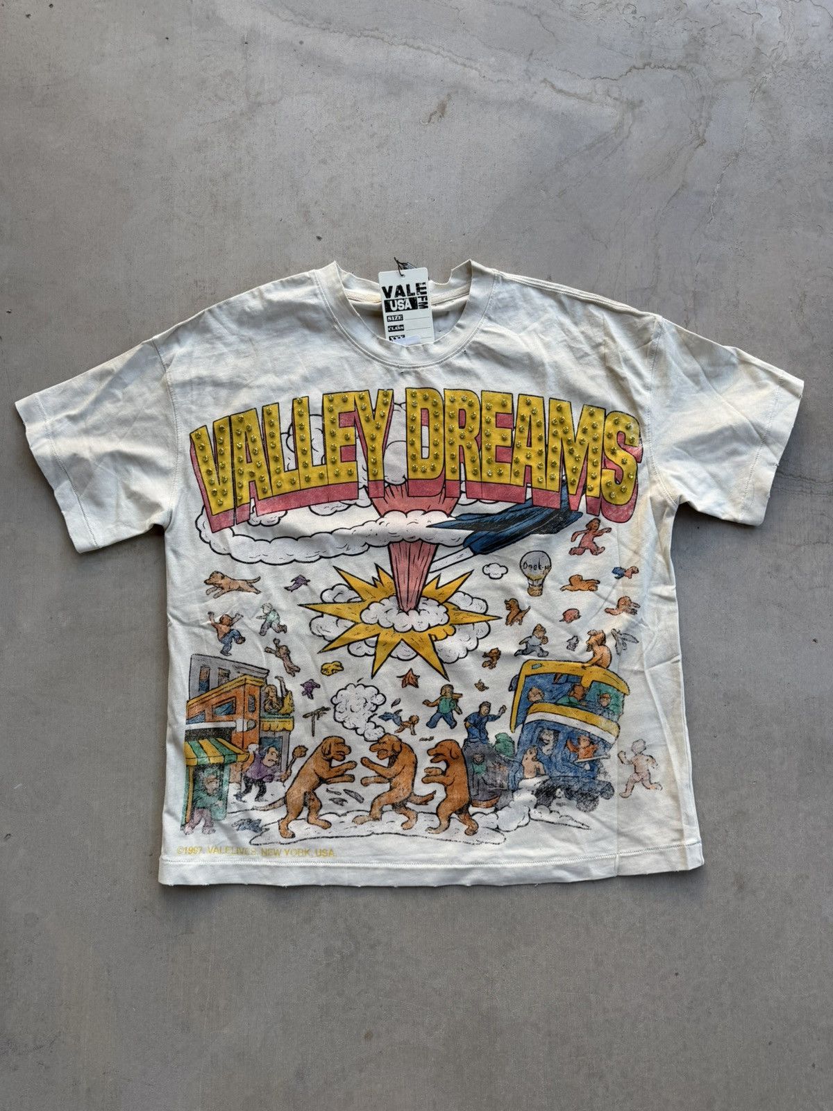 Vale Vale Forever Chaos Bling Tee Tan Size Small Size US S / EU 44-46 / 1 - 1 Thumbnail