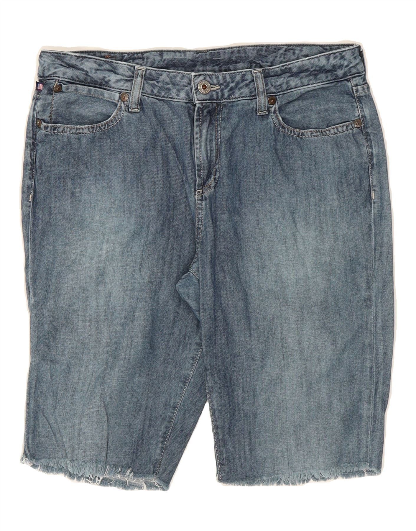 Polo Ralph Lauren Womens Bermuda Denim Shorts W30 Medium Blue Size 24" / US 00 / IT 34 - 1 Thumbnail