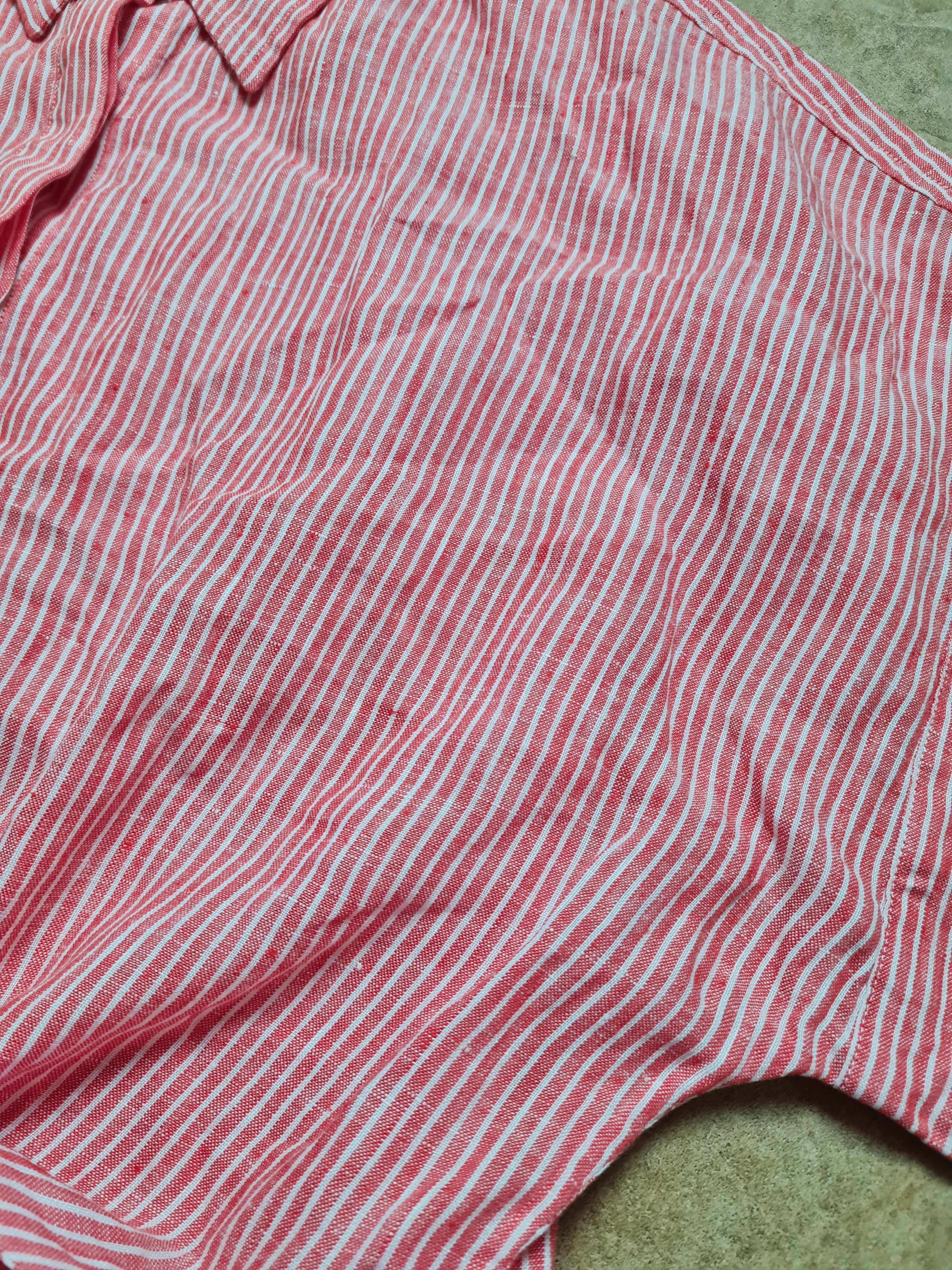 Ralph Lauren Lauren Ralph Lauren pink White Black Label Striped Linen Top Size XL / US 12-14 / IT 48-50 - 10 Thumbnail