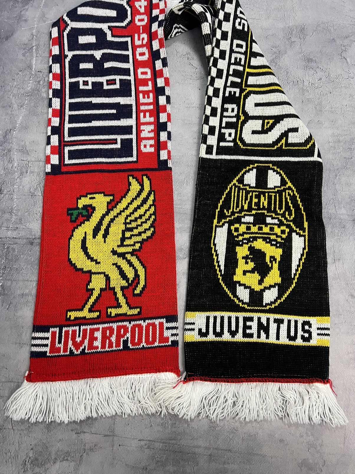Vintage Vtg Scarf Liverpool x Juventus 2005 Size ONE SIZE - 4 Thumbnail