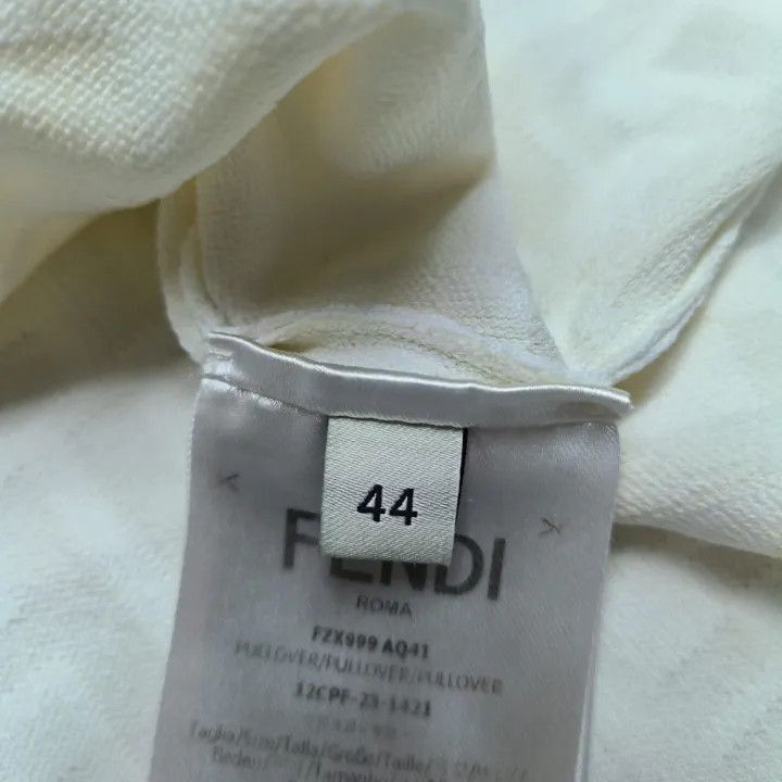 Fendi FENDI Yellow Logo Print Short Sleeve T-Shirt -2507 Size US L / EU 52-54 / 3 - 4 Thumbnail