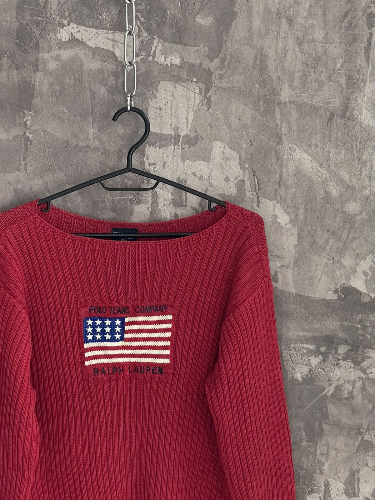 Polo Ralph Lauren × Vintage Vintage Polo Ralph Lauren USA Knit Sweater Size M / US 6-8 / IT 42-44 - 4 Thumbnail